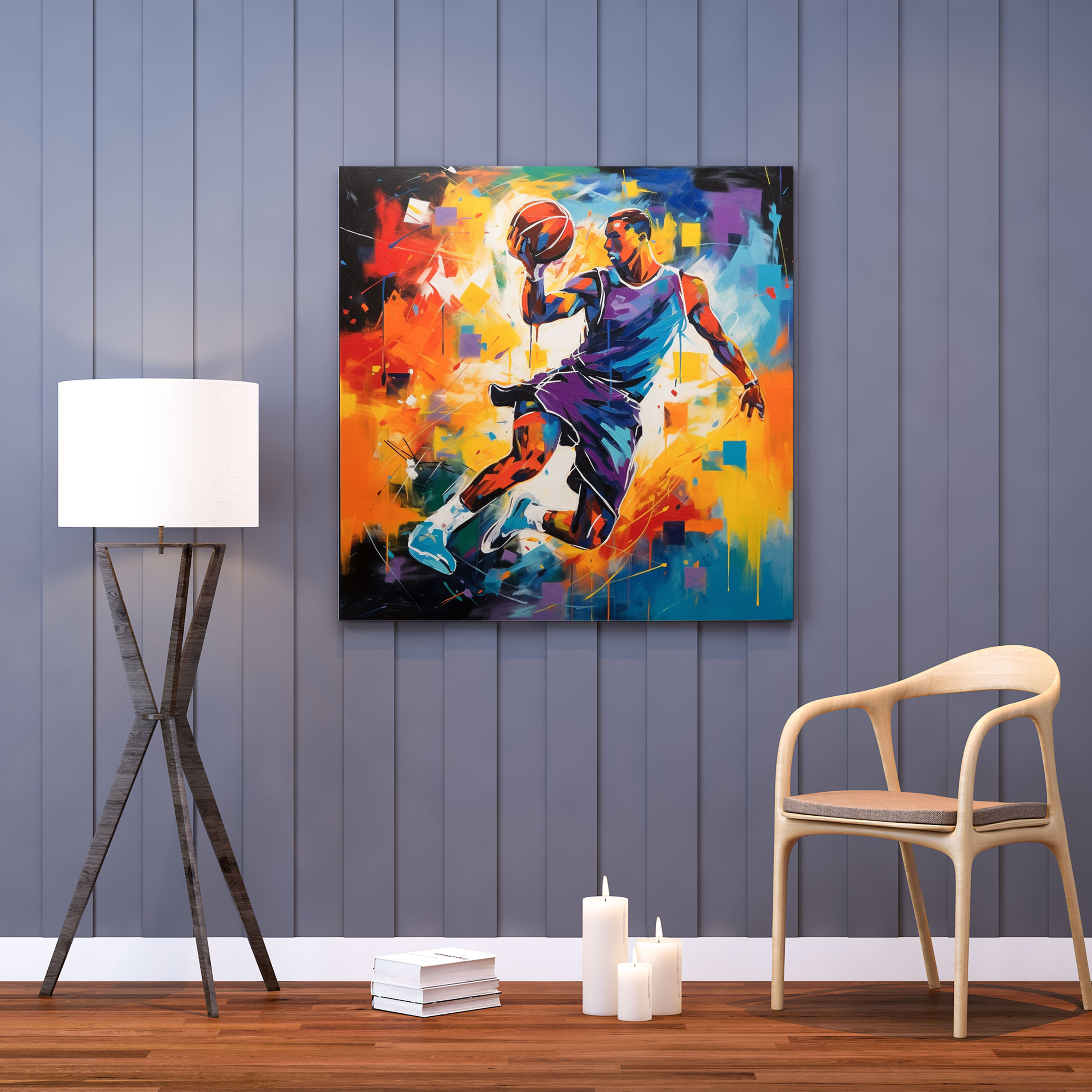 Michael Jordan Canvas Print - Micheal Jordan, Wall Art, Basketball, Wall Decoration