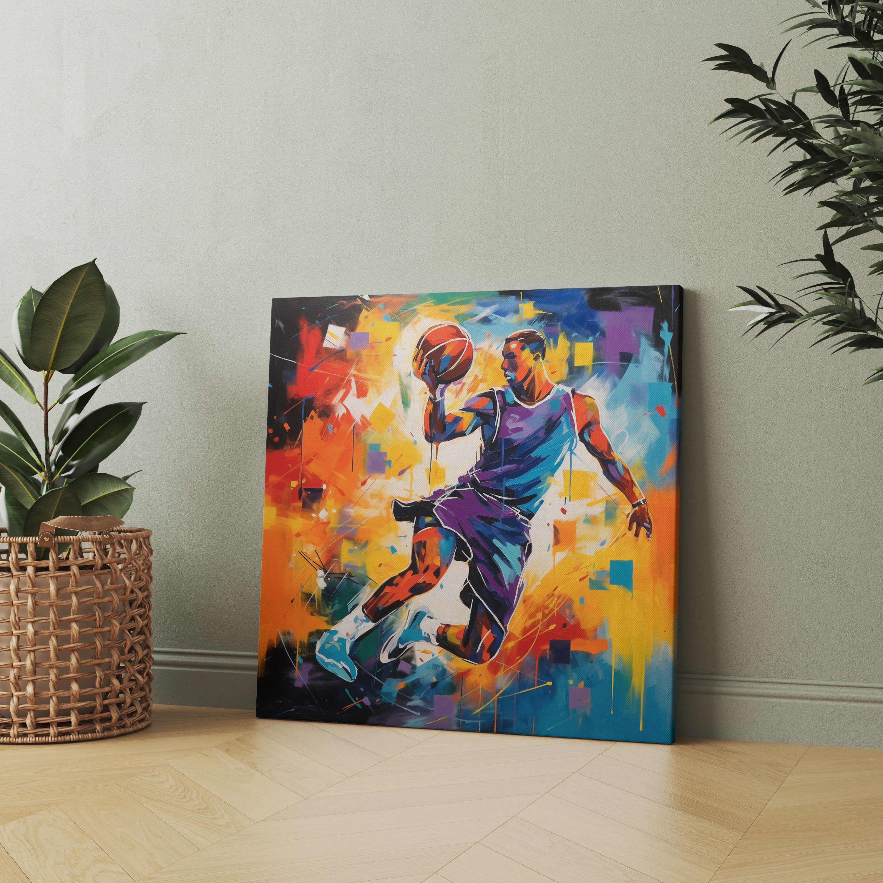 Michael Jordan Canvas Print - Micheal Jordan, Wall Art, Basketball, Wall Decoration