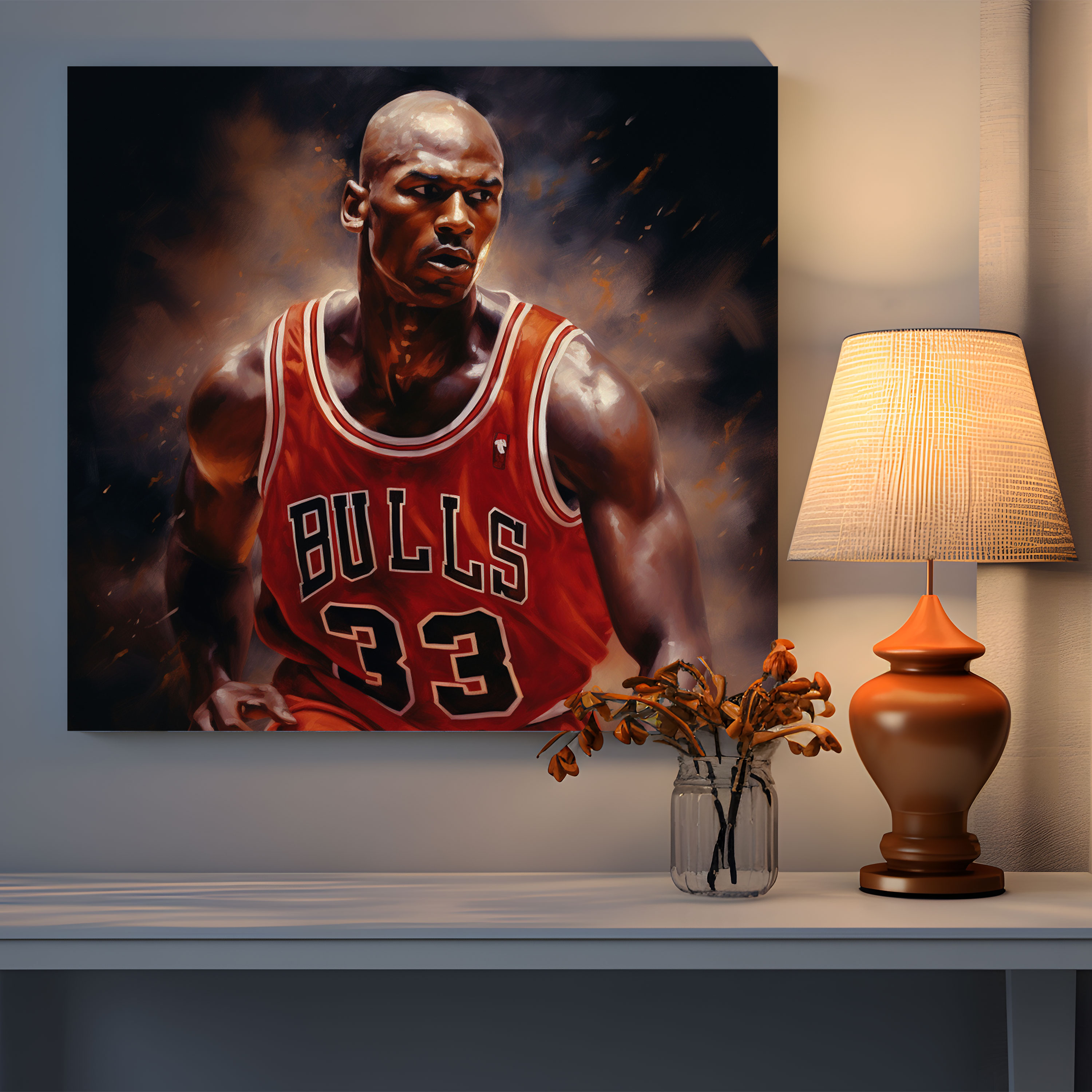 Michael Jordan Wall Art - Micheal Jordan, Canvas Print, Sports, Wall Art