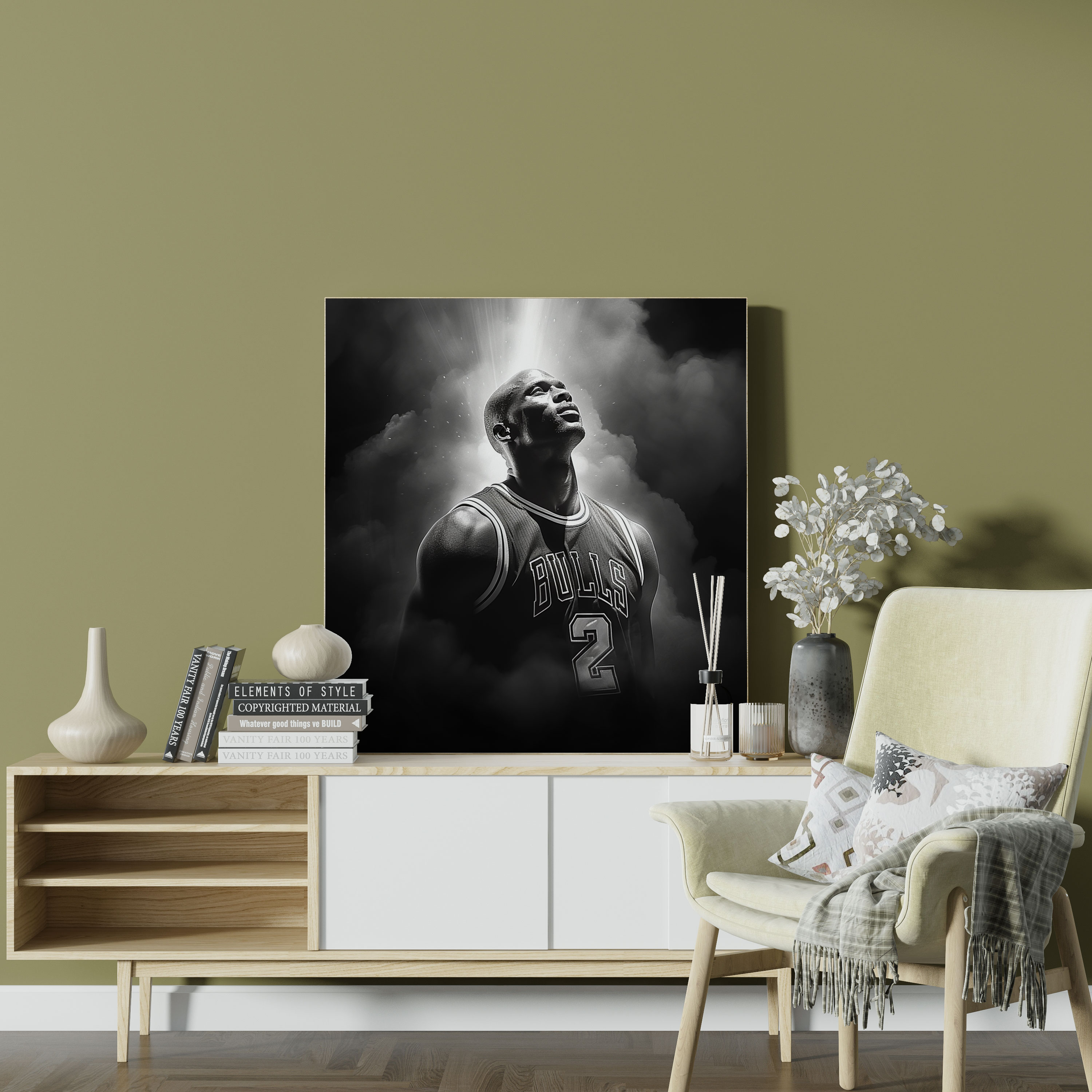 Michael Jordan Wall Decoration - Micheal Jordan, Canvas Print, Wall Decoration, Home Decoration