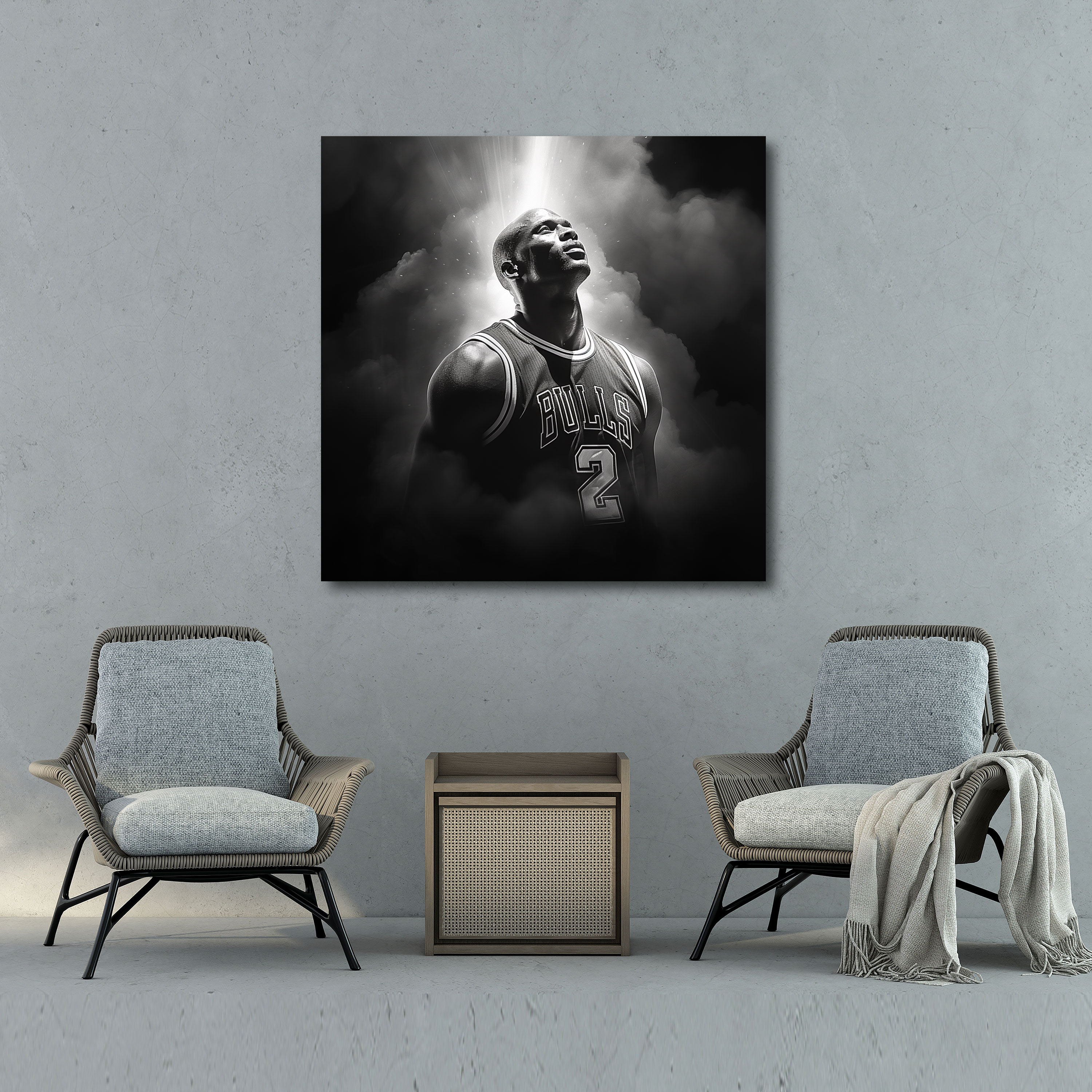 Michael Jordan Wall Decoration - Micheal Jordan, Canvas Print, Wall Decoration, Home Decoration