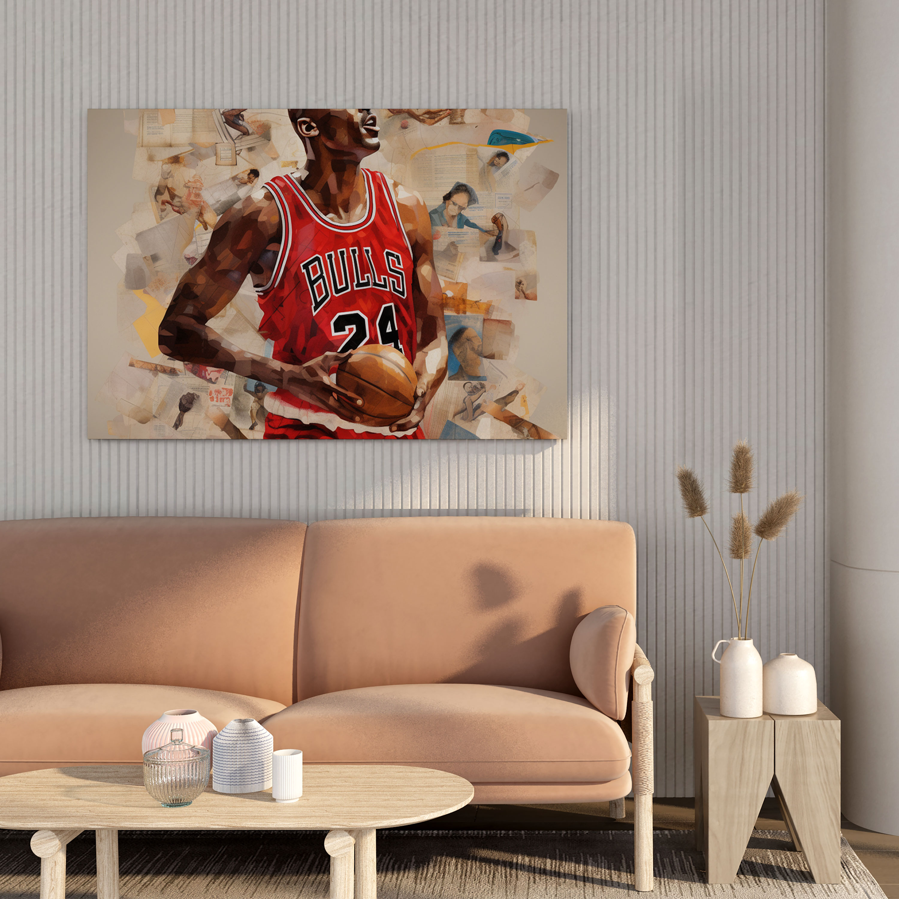 Michael Jordan Wall Decoration - Micheal Jordan, Wall Art, Canvas, Collage