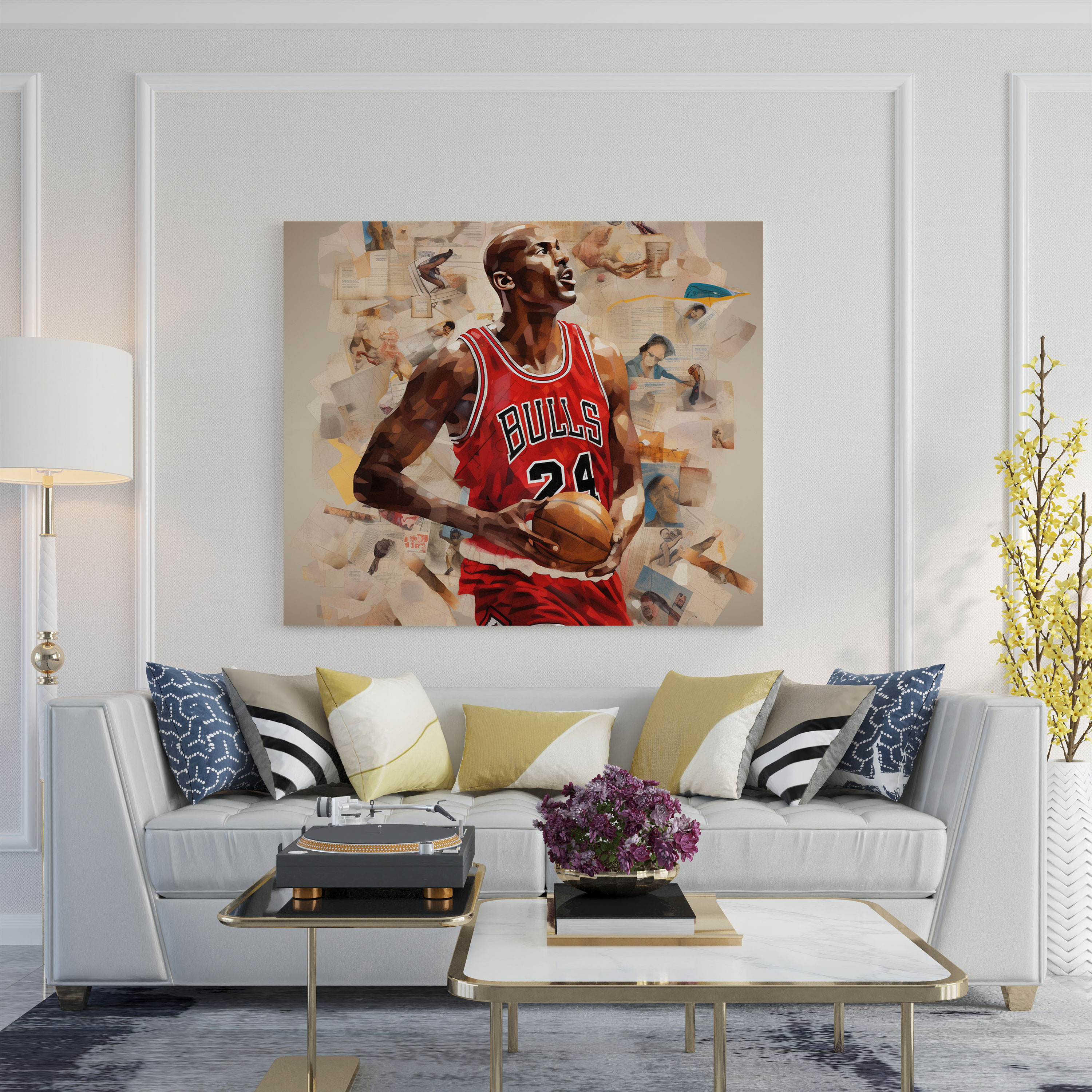 Michael Jordan Wall Decoration - Micheal Jordan, Wall Art, Canvas, Collage