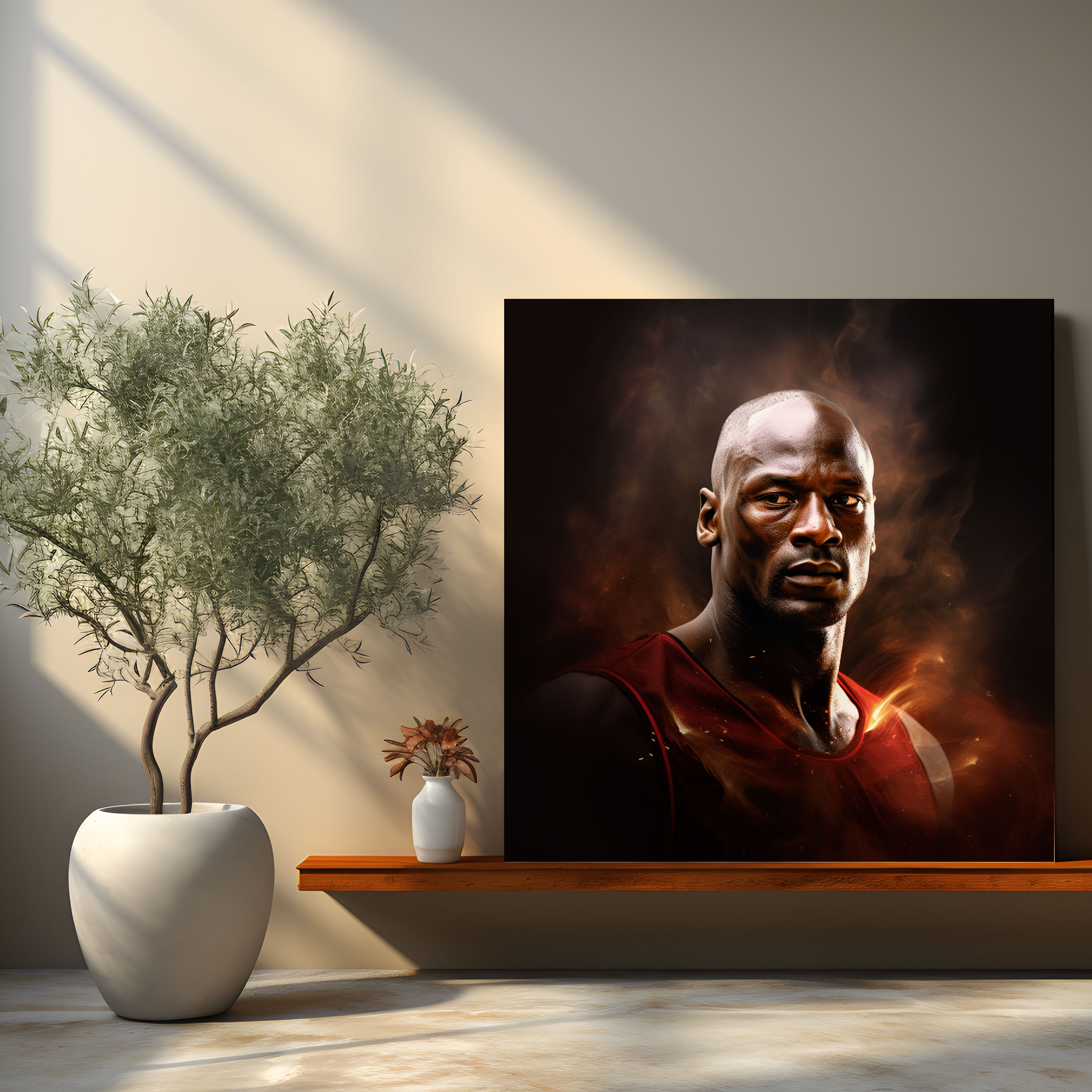 Michael Jordan Canvas Print - Micheal Jordan, Canvas, Determination, Canvas Print