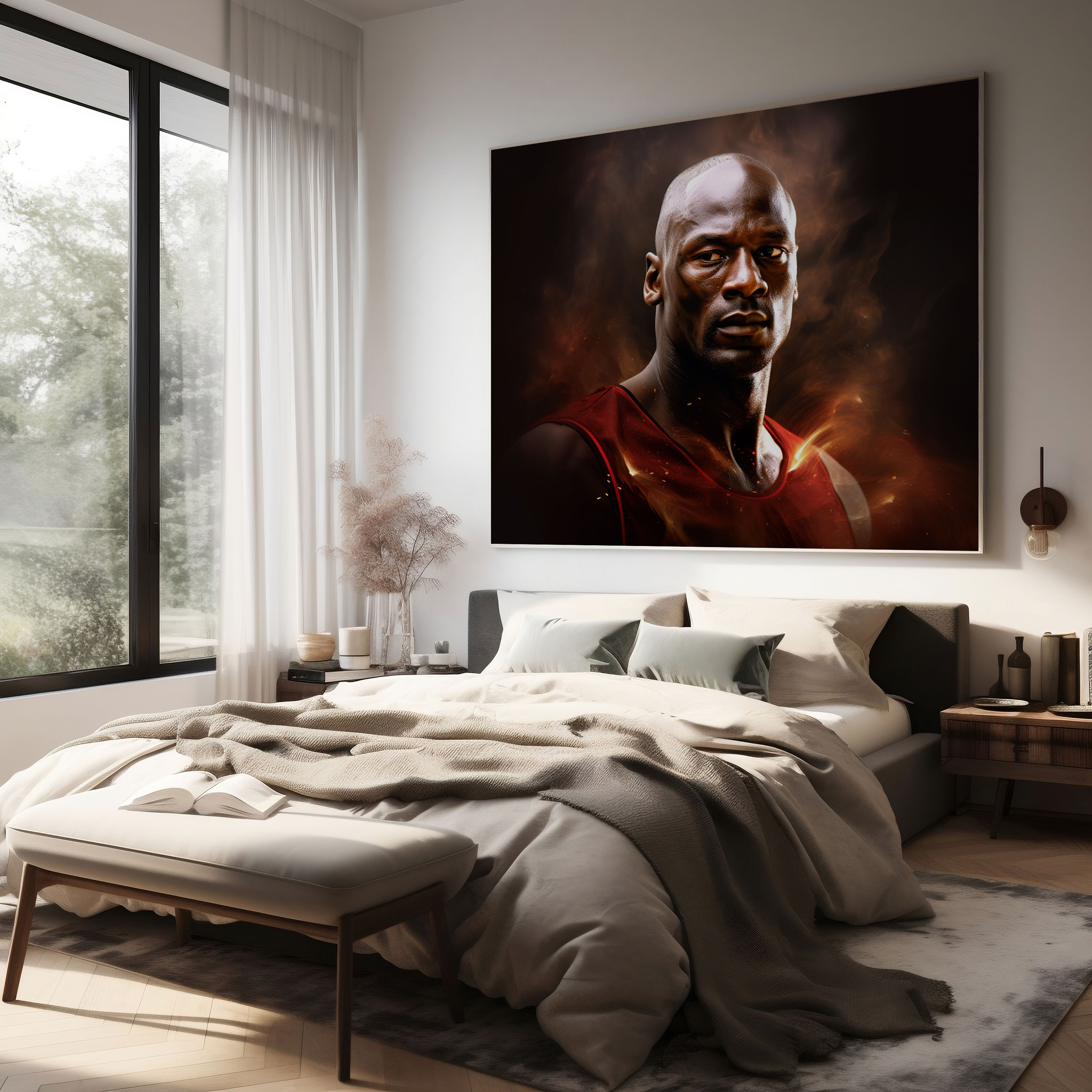 Michael Jordan Canvas Print - Micheal Jordan, Canvas, Determination, Canvas Print