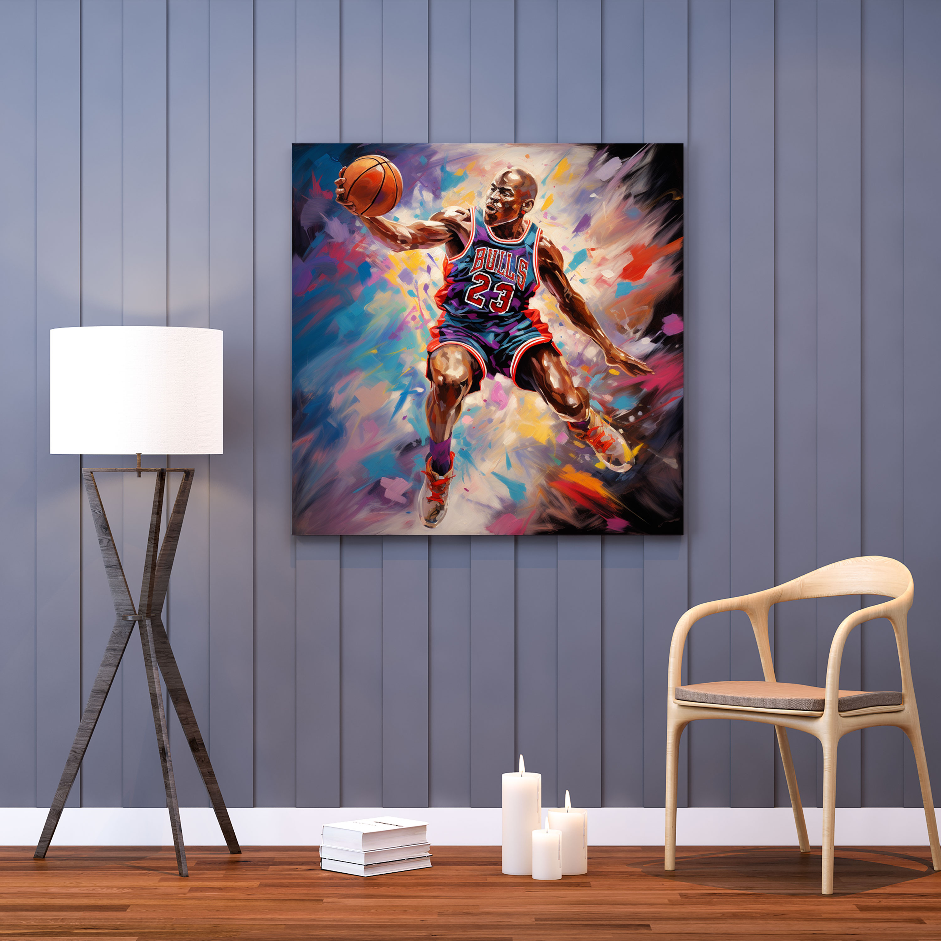 Michael Jordan Canvas Print - Micheal Jordan, Home Decoration, Sports, Basketball