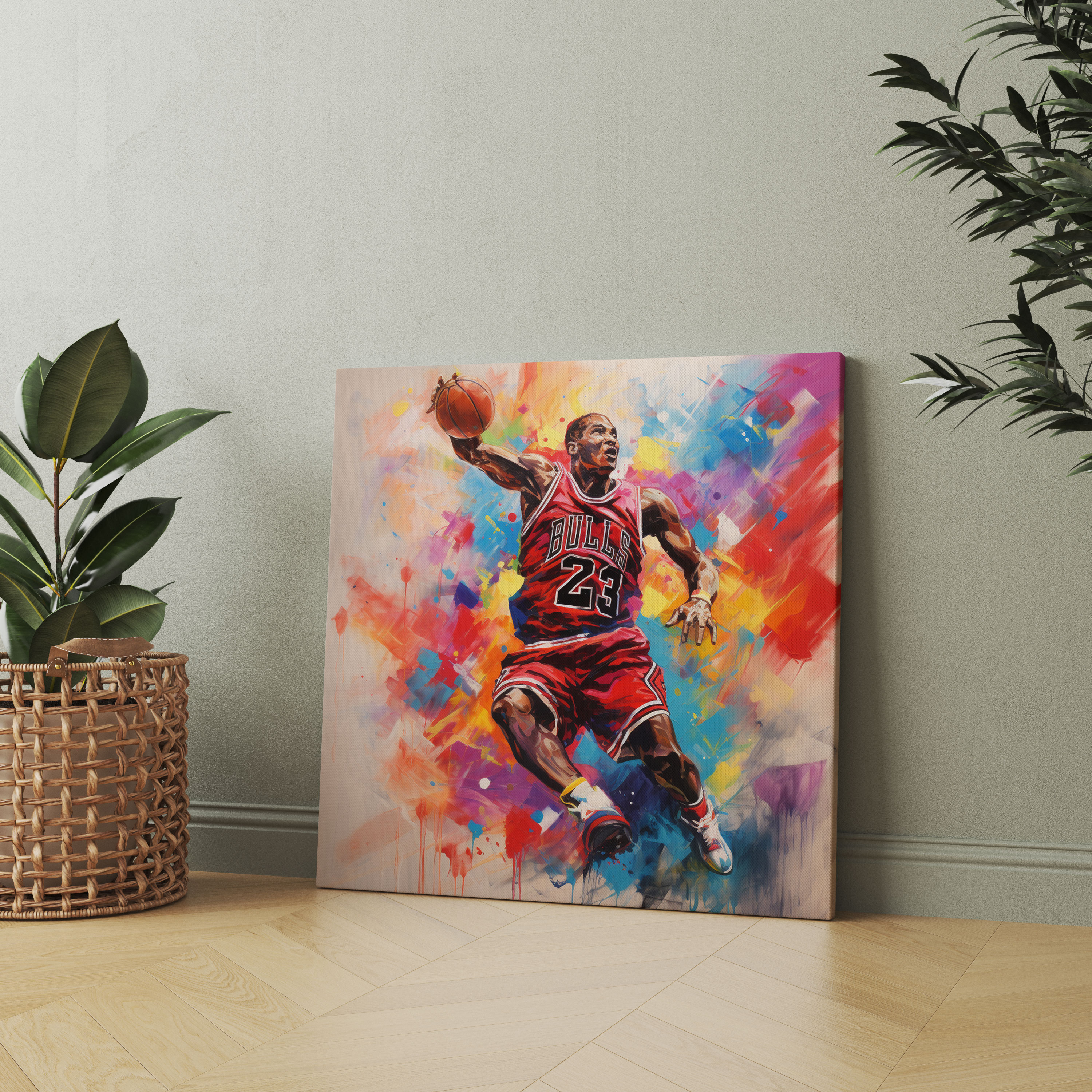Michael Jordan Wall Art - Micheal Jordan, Michael Jordan, Home Decoration, Abstract Painting