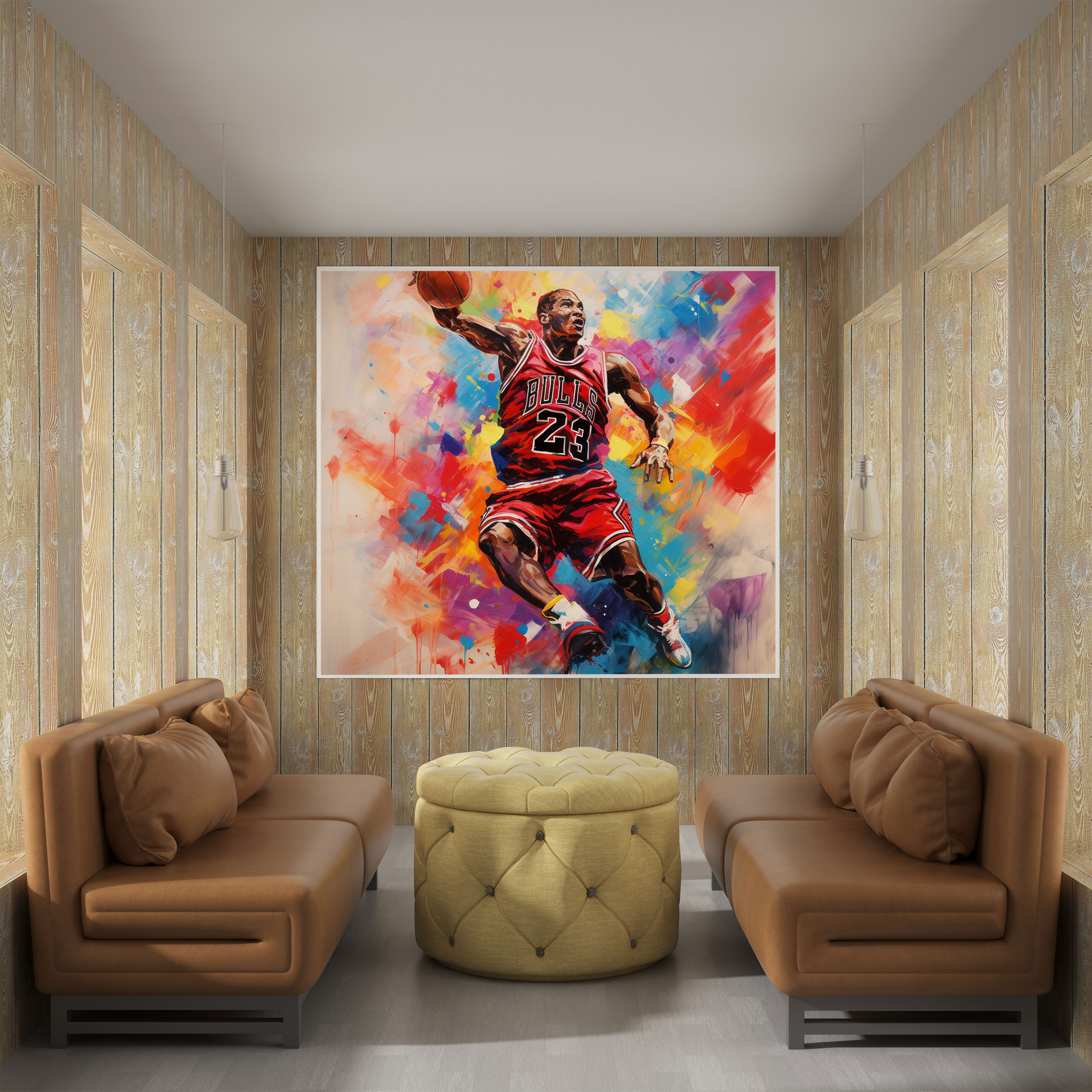 Michael Jordan Wall Art - Micheal Jordan, Michael Jordan, Home Decoration, Abstract Painting