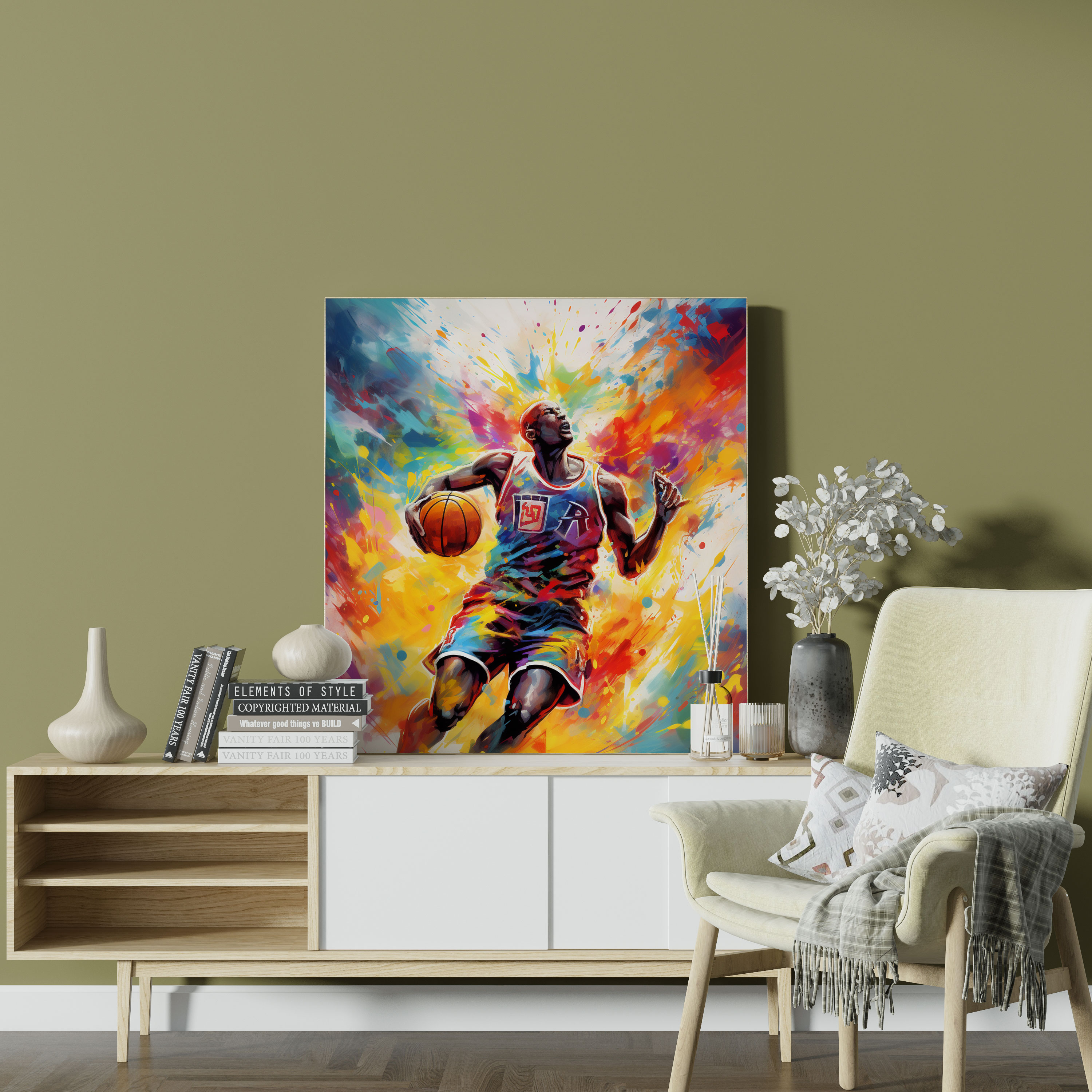 Michael Jordan Wall Decoration - Micheal Jordan, Wall Decoration, Home Decoration, Abstract Representation