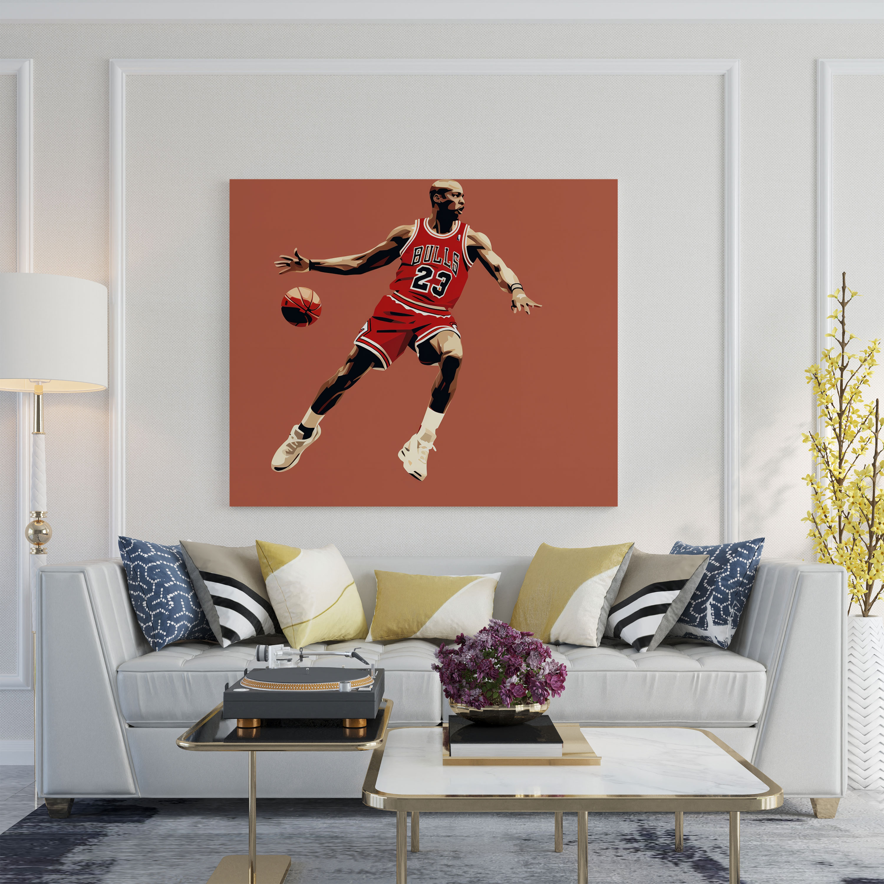 Michael Jordan Canvas Print - Micheal Jordan, Canvas Wall Art, Michael Jordan, Wall Decoration