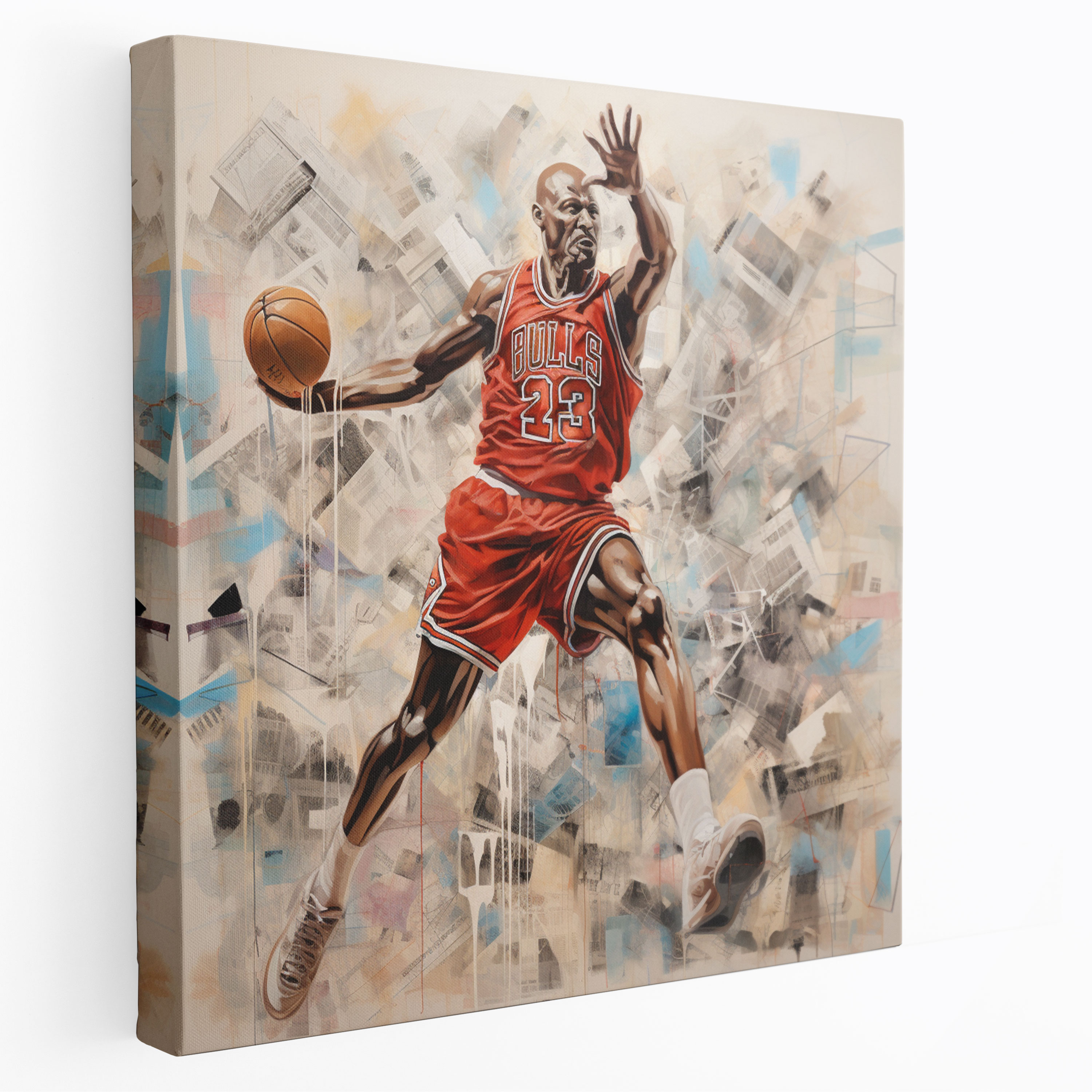Michael Jordan Wall Decoration - Micheal Jordan, Collage, Canvas Print, Home Decoration