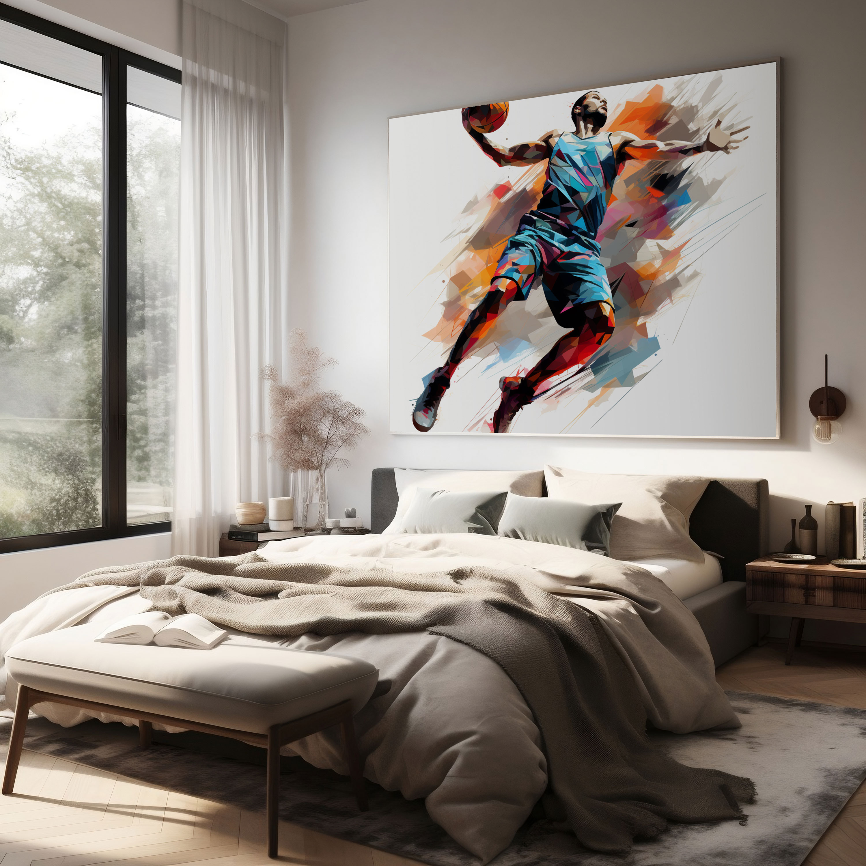 Michael Jordan Canvas Print - Micheal Jordan, Canvas Wall Art, Home Decoration, Wall Art