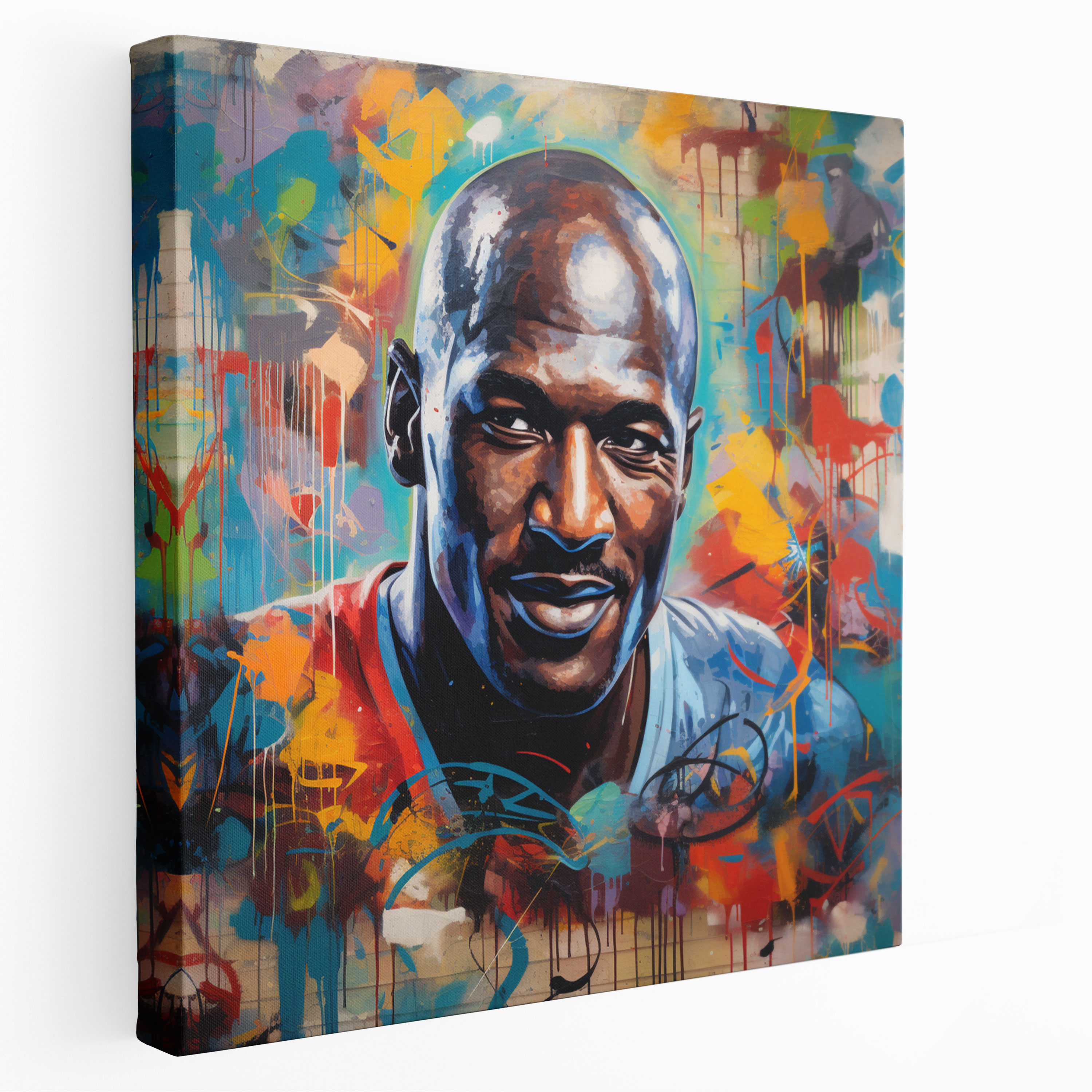 Michael Jordan Wall Decoration - Micheal Jordan, Graffiti-Inspired Artwork, Michael Jordan, Home Decoration