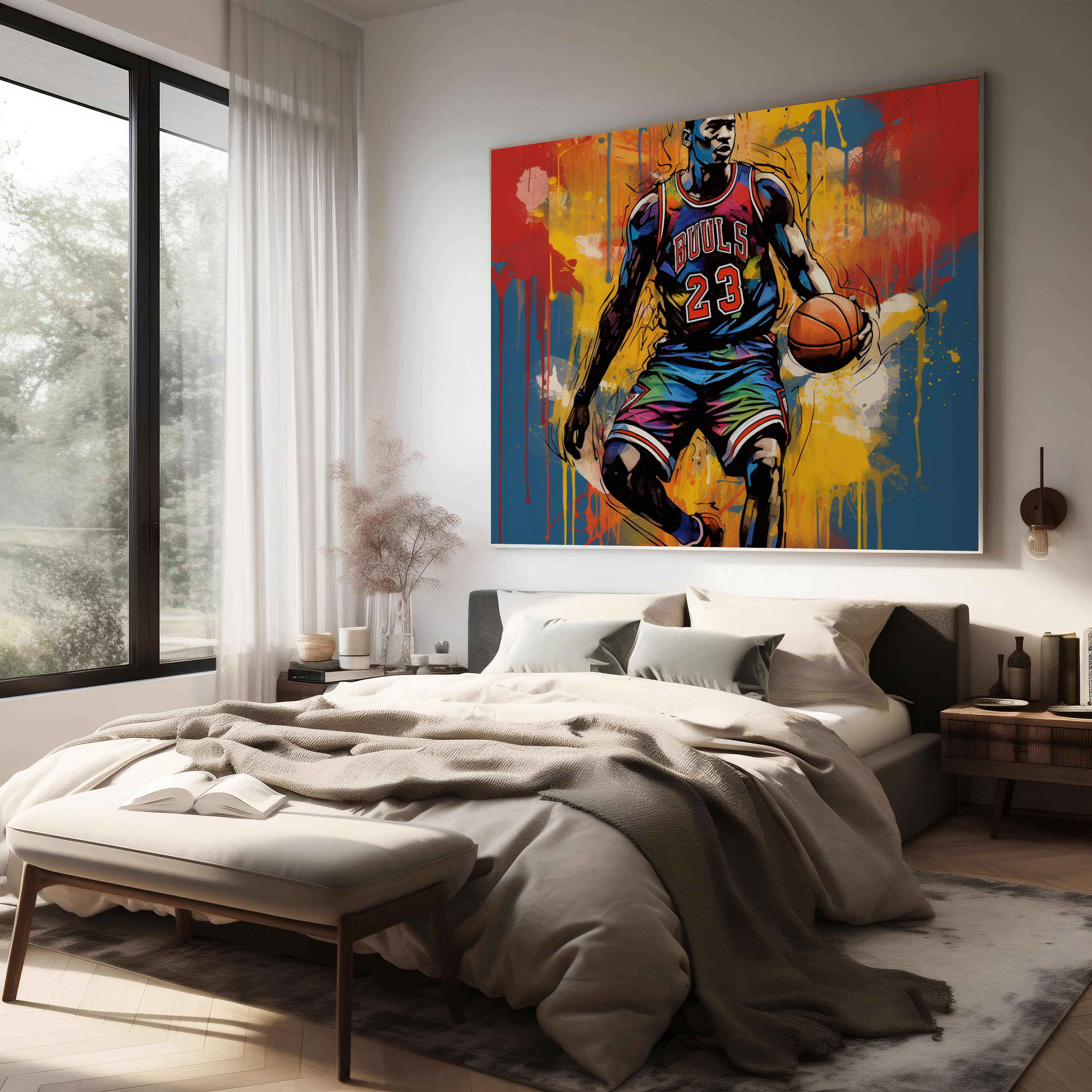 Michael Jordan Canvas Print - Micheal Jordan, Canvas Wall Art, Canvas, Michael Jordan