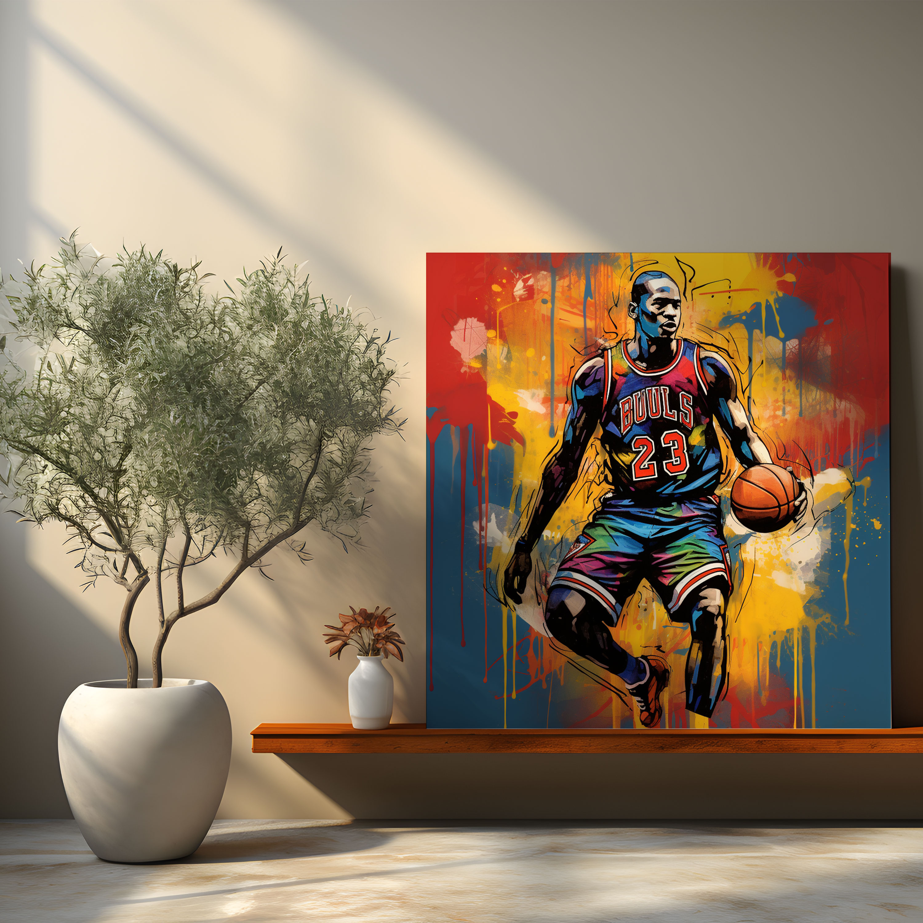 Michael Jordan Canvas Print - Micheal Jordan, Canvas Wall Art, Canvas, Michael Jordan