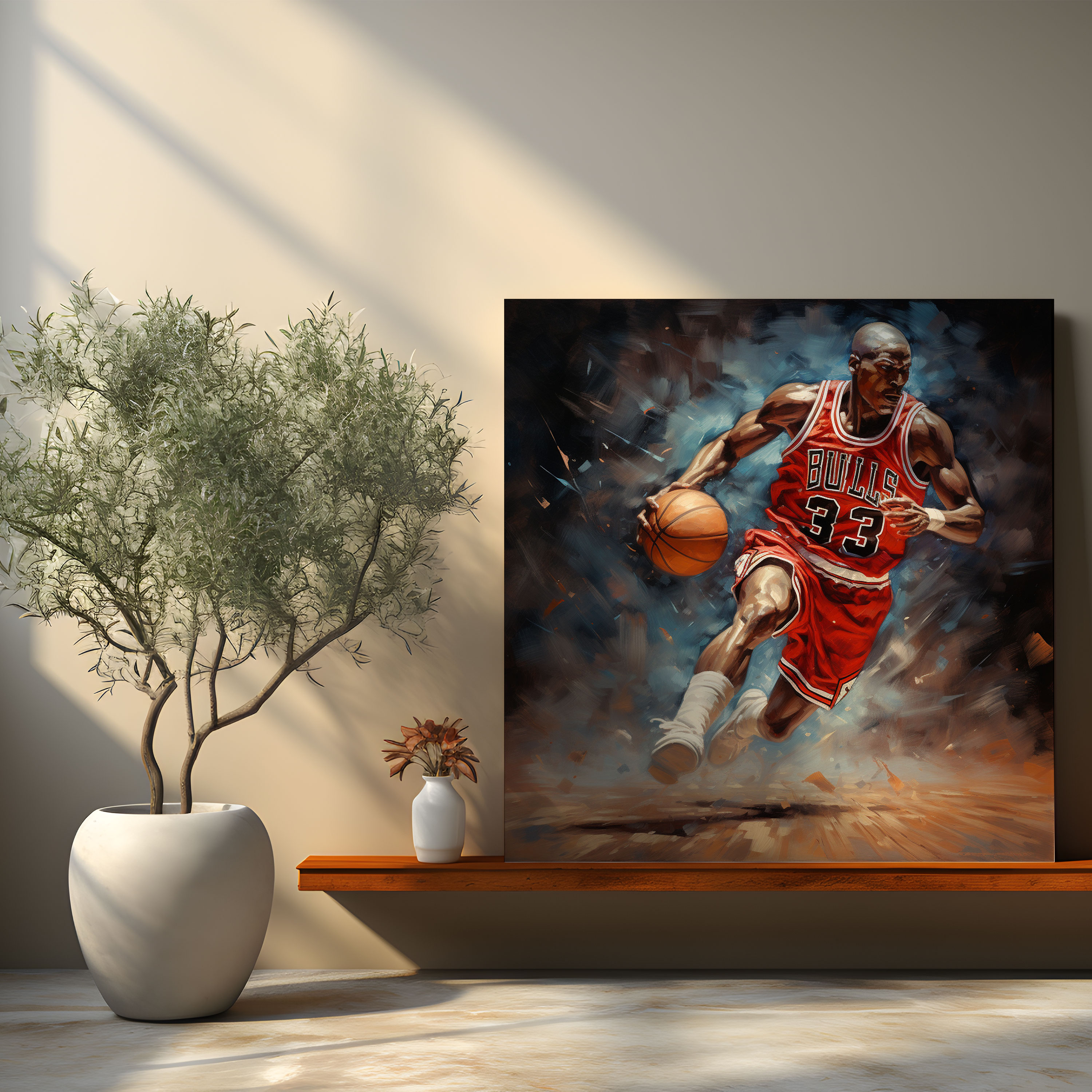 Michael Jordan Canvas Print - Micheal Jordan, Canvas Wall Art, Wall Decoration, Wall Art
