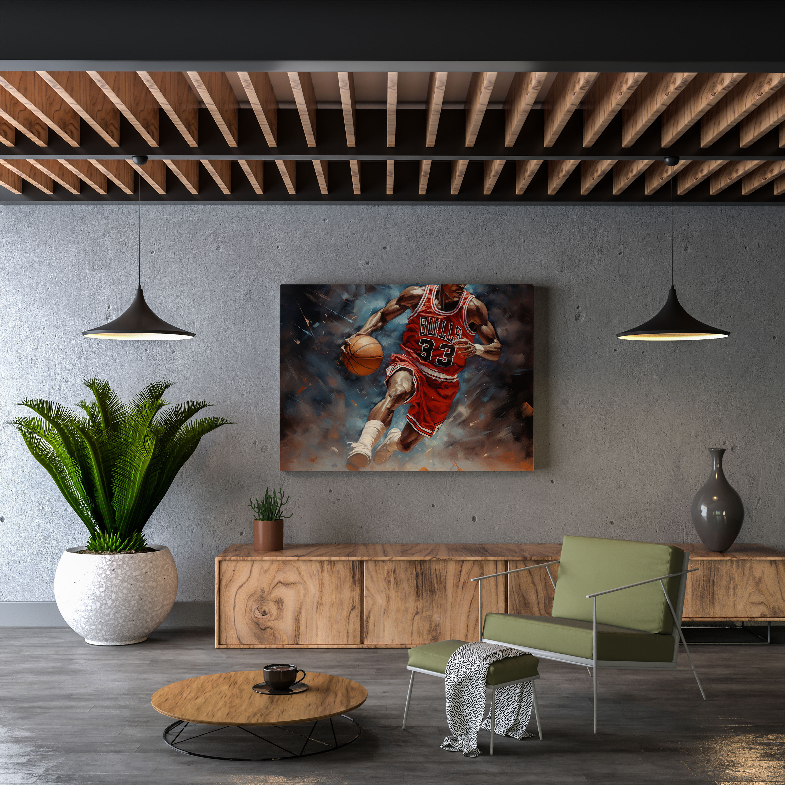 Michael Jordan Canvas Print - Micheal Jordan, Canvas Wall Art, Wall Decoration, Wall Art