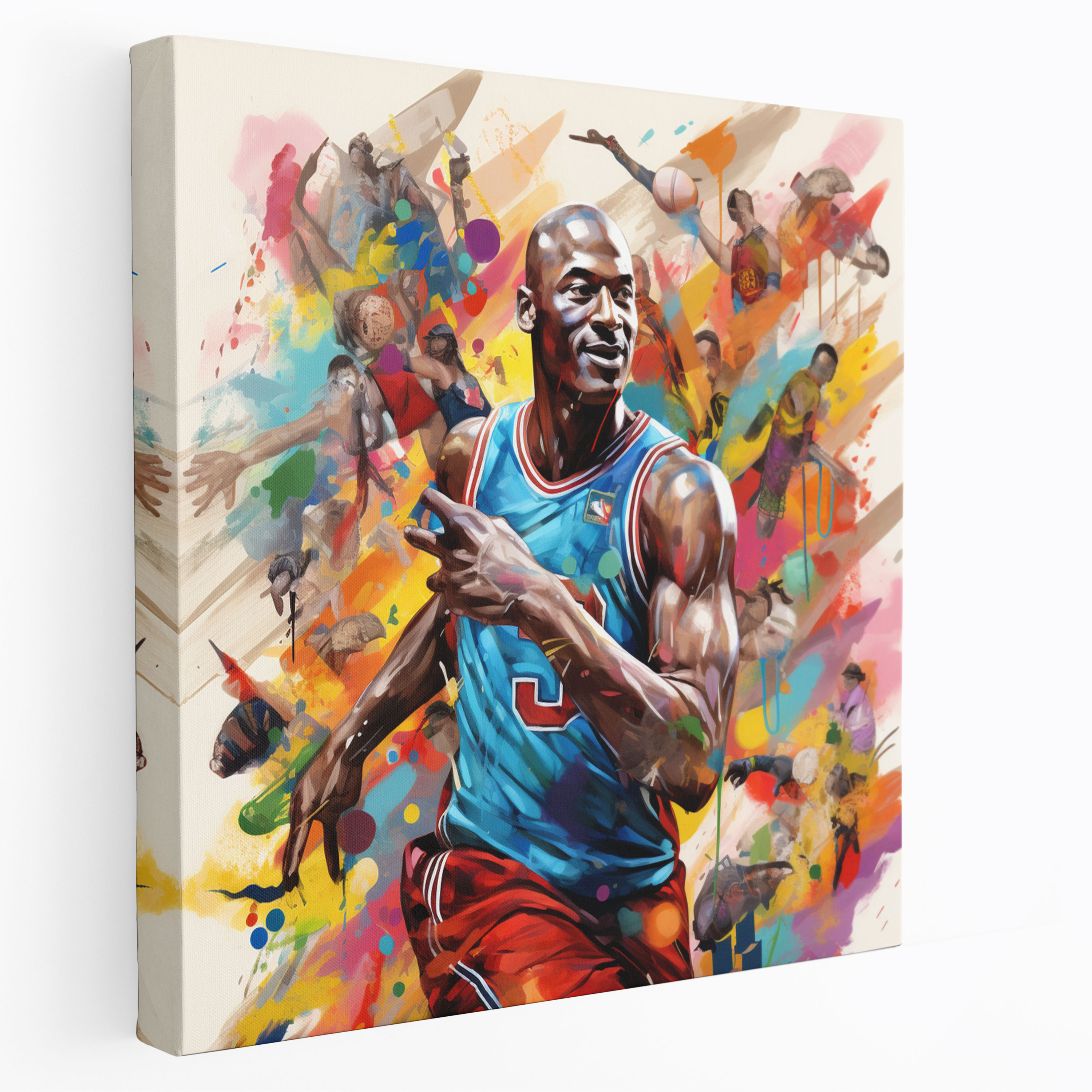 Michael Jordan Wall Art - Micheal Jordan, Michael Jordan, Canvas Print, Comic Book Elements