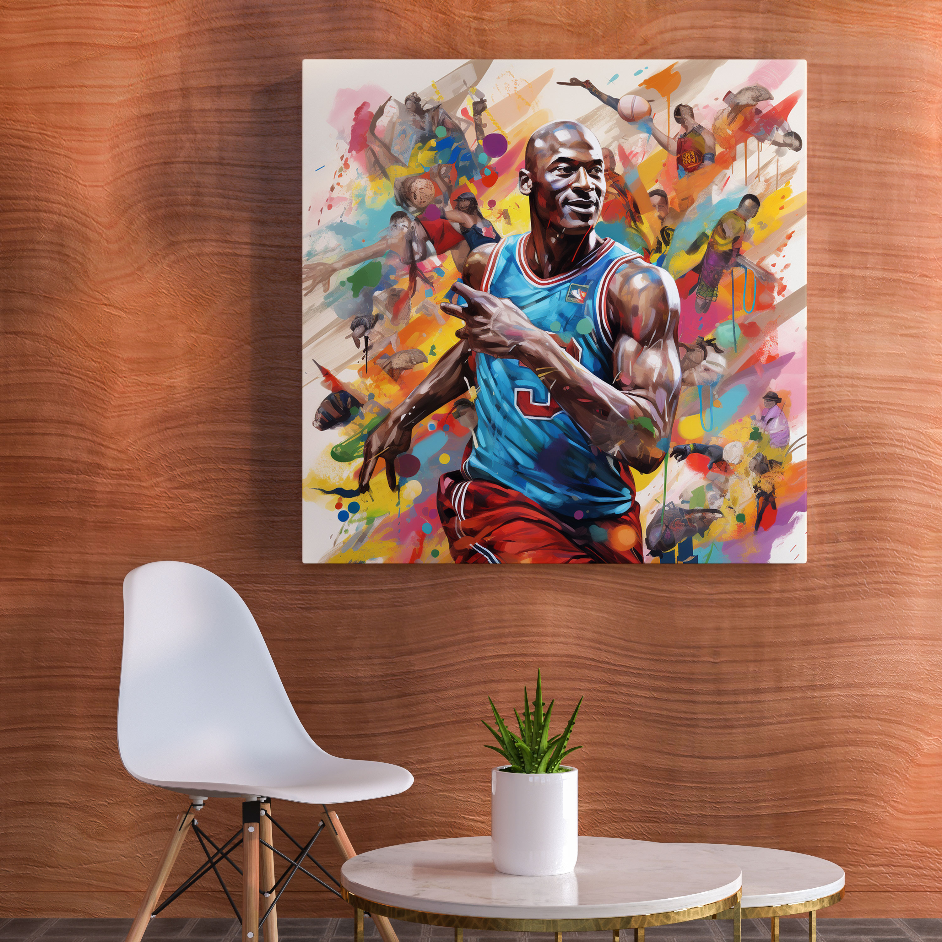 Michael Jordan Wall Art - Micheal Jordan, Michael Jordan, Canvas Print, Comic Book Elements