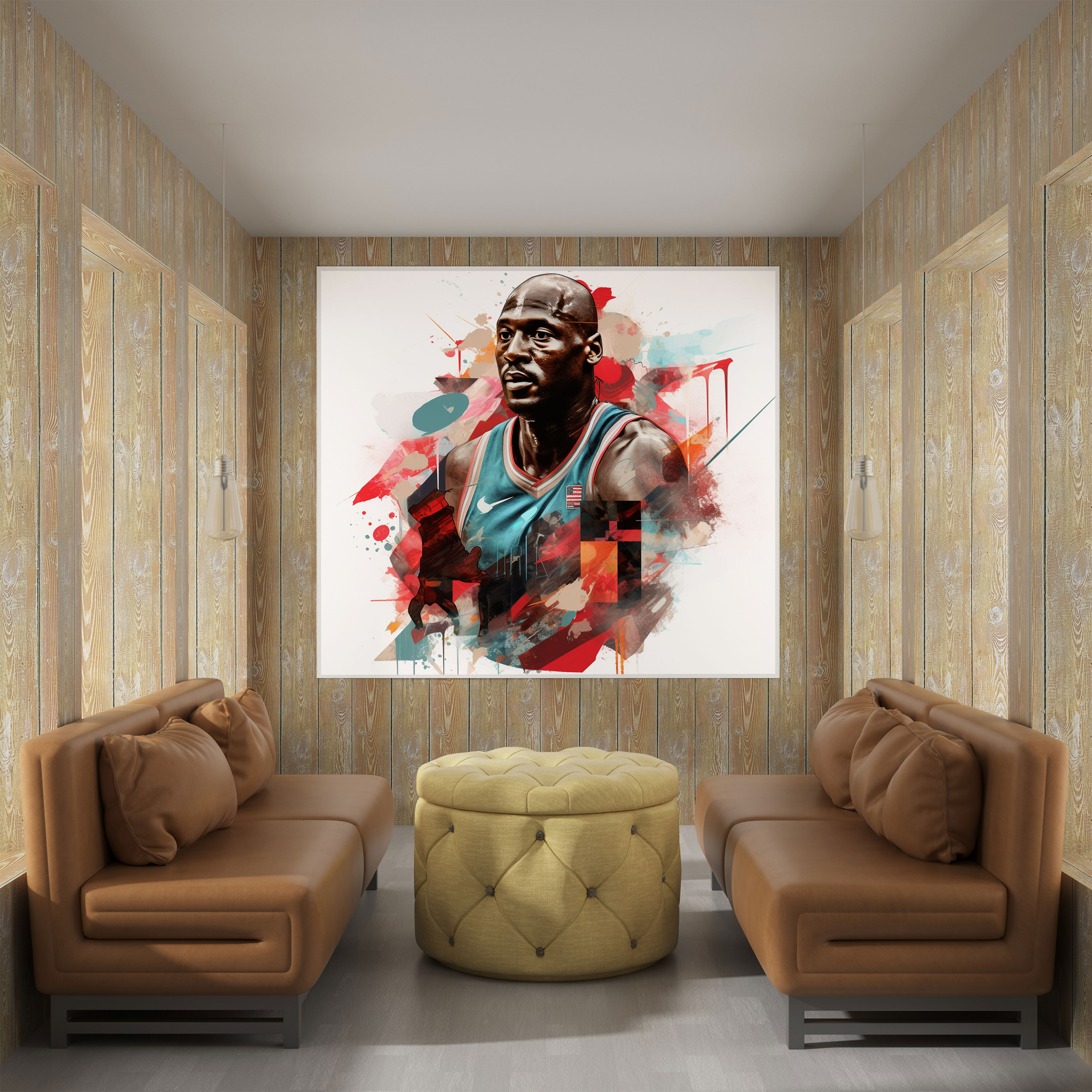 Michael Jordan Canvas Print - Micheal Jordan, Canvas Print, Canvas, Edgy Vibe