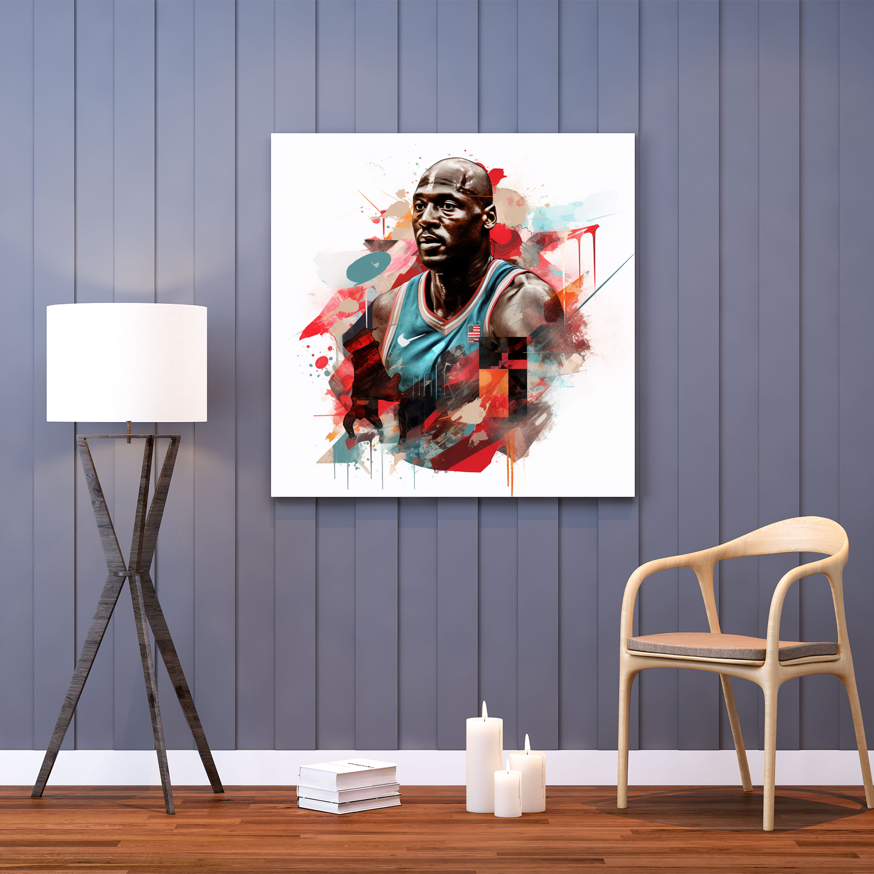 Michael Jordan Canvas Print - Micheal Jordan, Canvas Print, Canvas, Edgy Vibe
