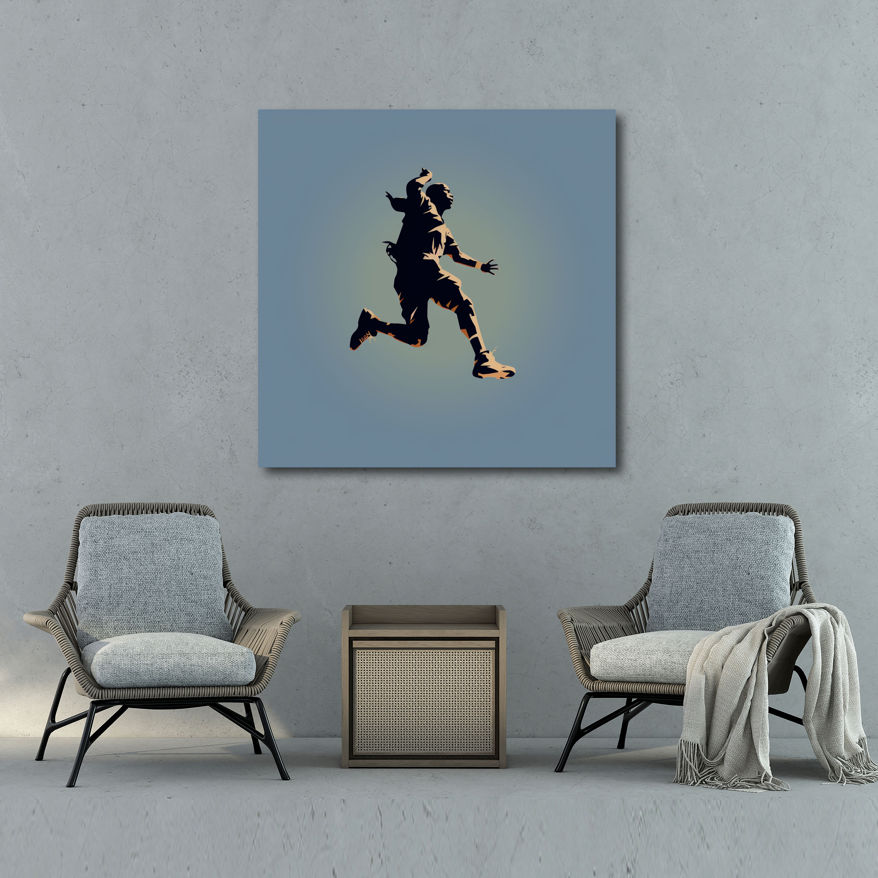 Michael Jordan Wall Art - Minimalist Silhouette - Micheal Jordan, Canvas, Minimalist, Canvas Wall Art