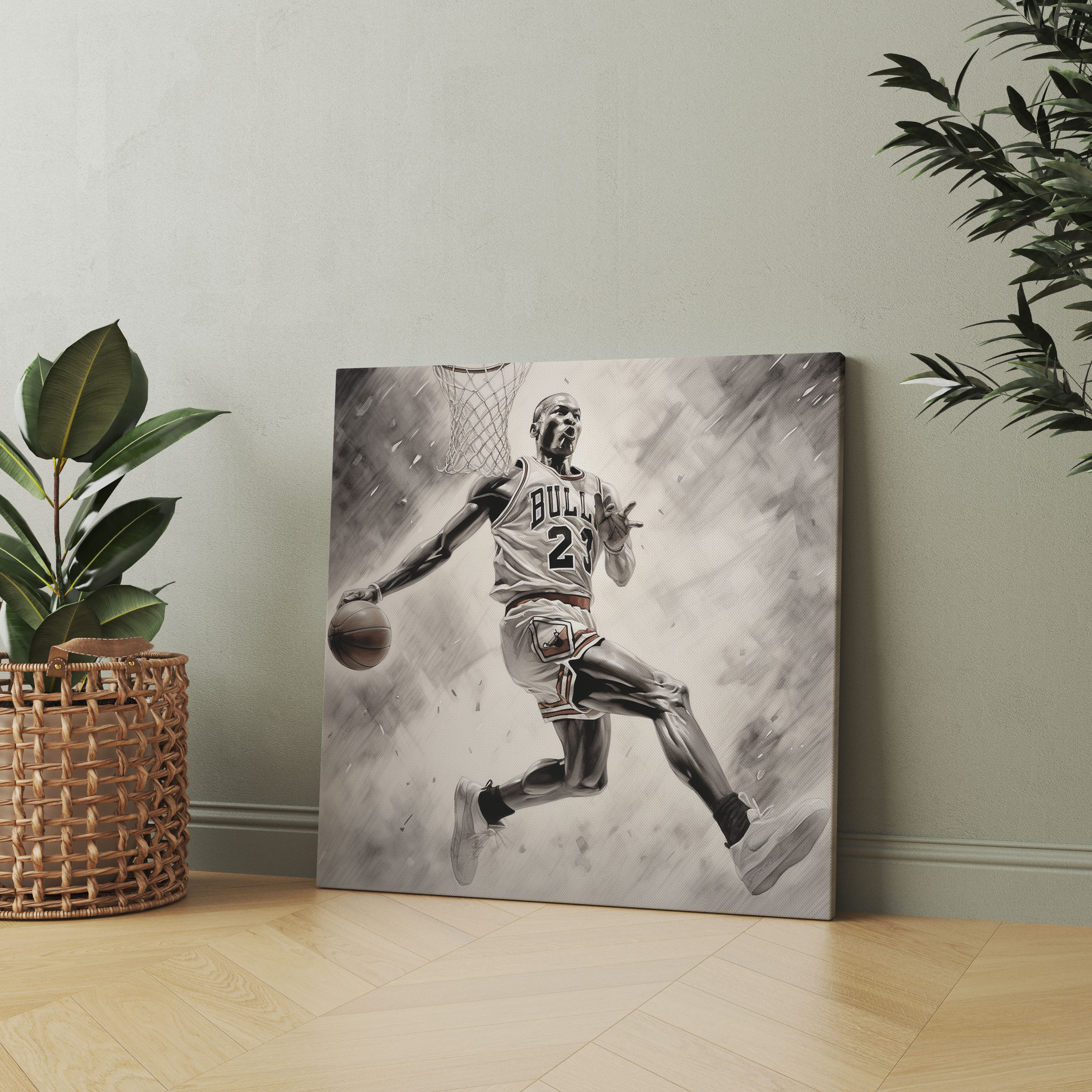 Michael Jordan Wall Art - Micheal Jordan, Wall Art, Canvas Print, Canvas