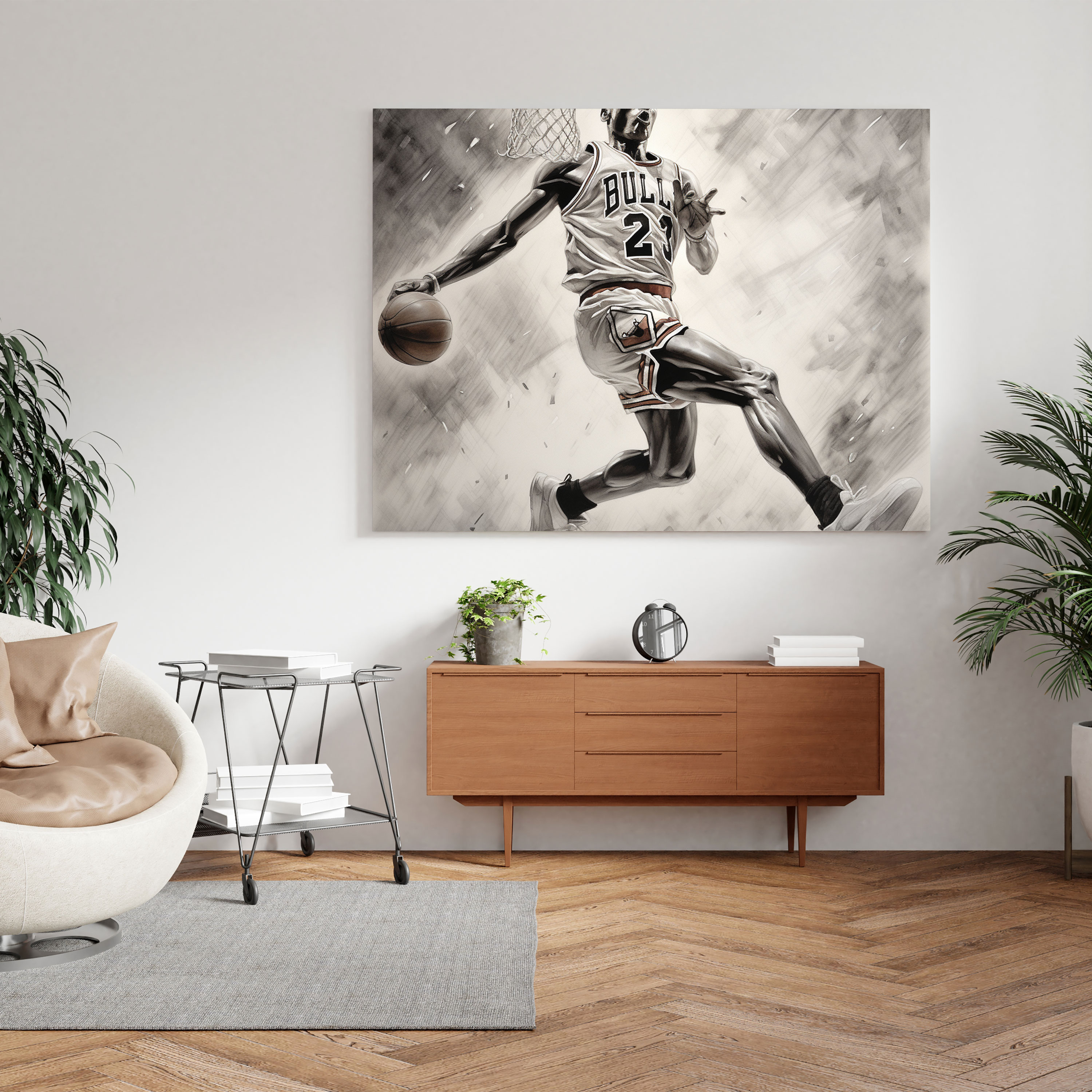 Michael Jordan Wall Art - Micheal Jordan, Wall Art, Canvas Print, Canvas
