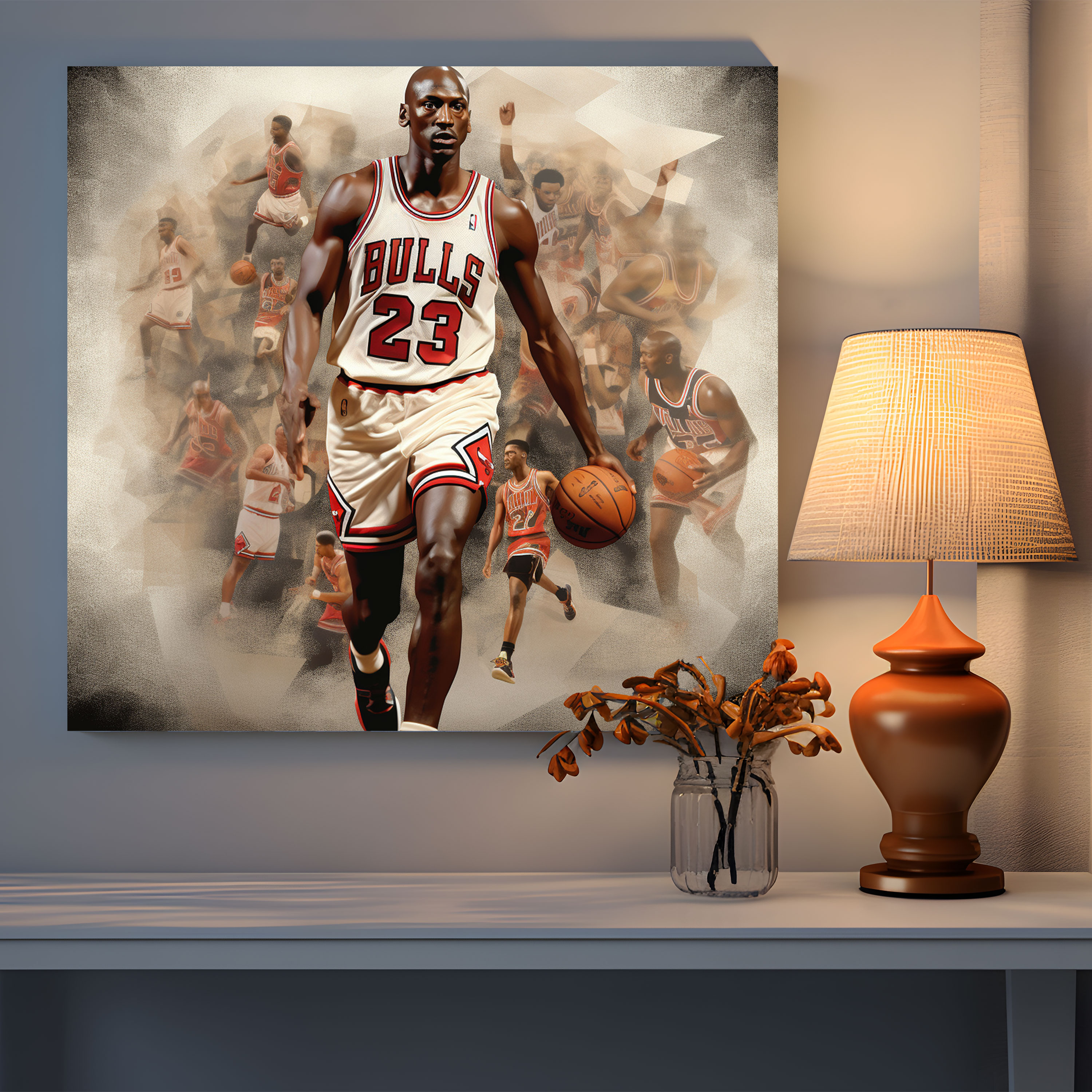 Michael Jordan Canvas Print - Micheal Jordan, Captivating Images, Canvas Print, Micheal Jordan