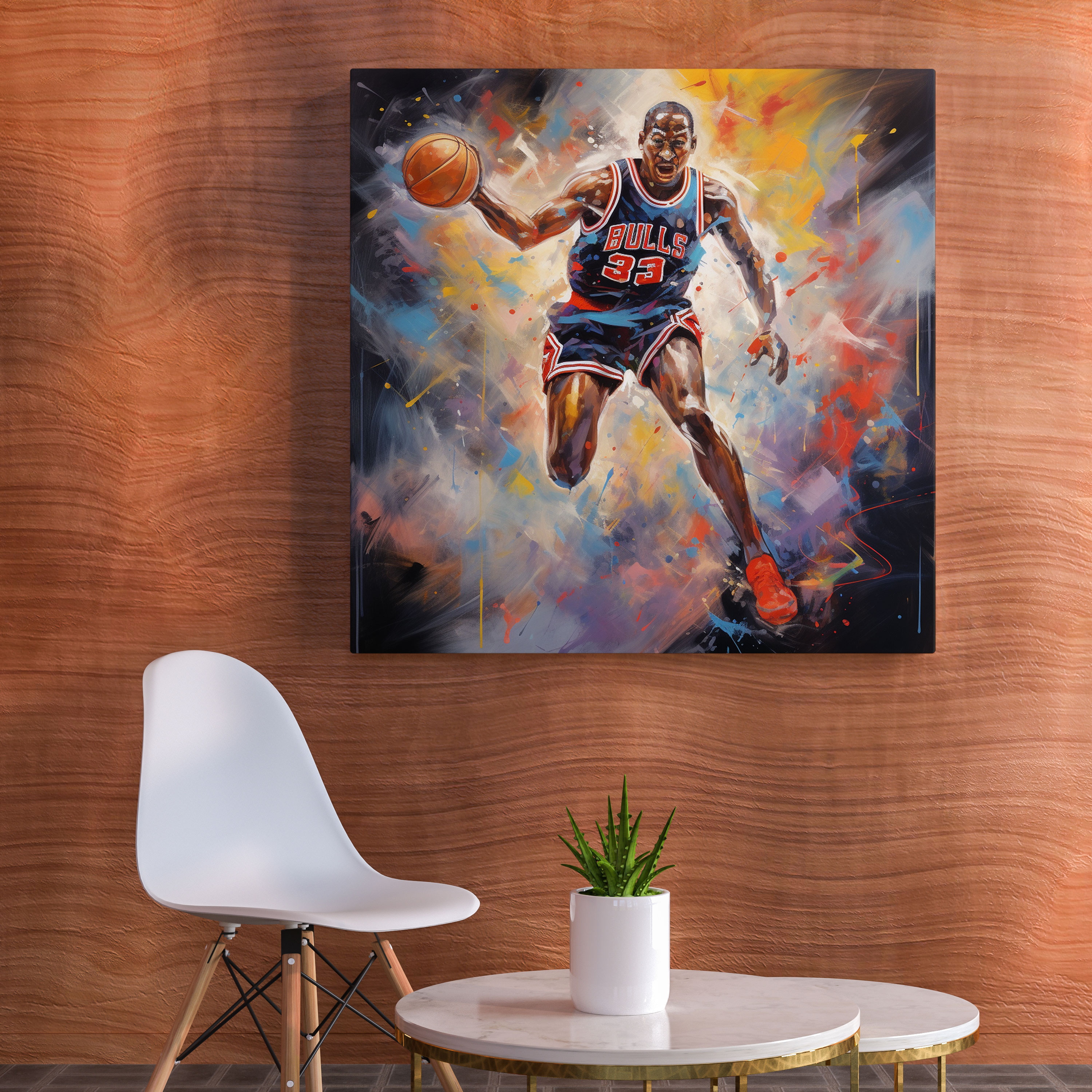 Michael Jordan Canvas Print - Abstract Basketball Art - Micheal Jordan, Canvas Print, Abstract Basketball Art, Michael Jordan