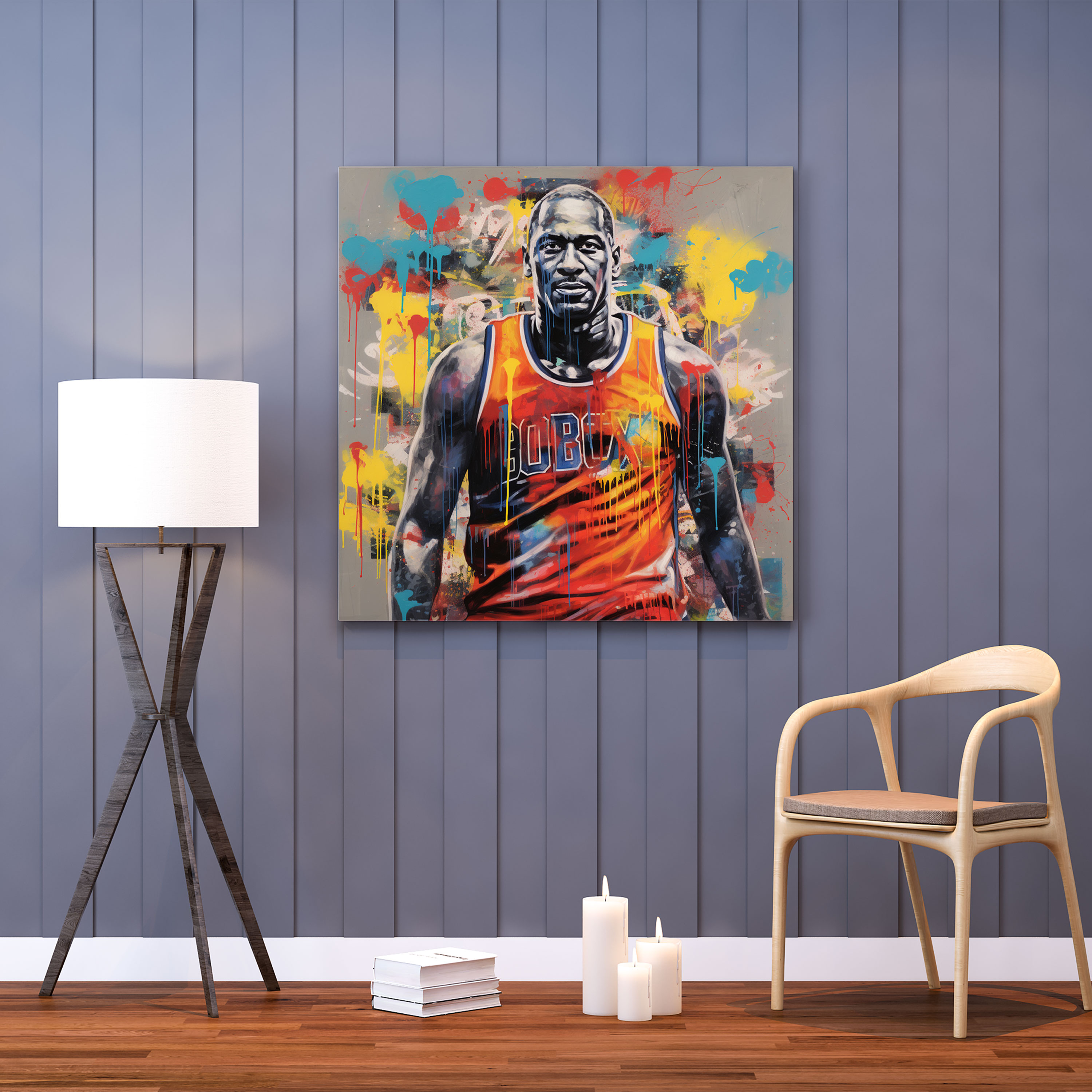 Michael Jordan Wall Art - Graffiti Inspired Canvas Print - Micheal Jordan, Michael Jordan, Wall Decoration, Urban Style