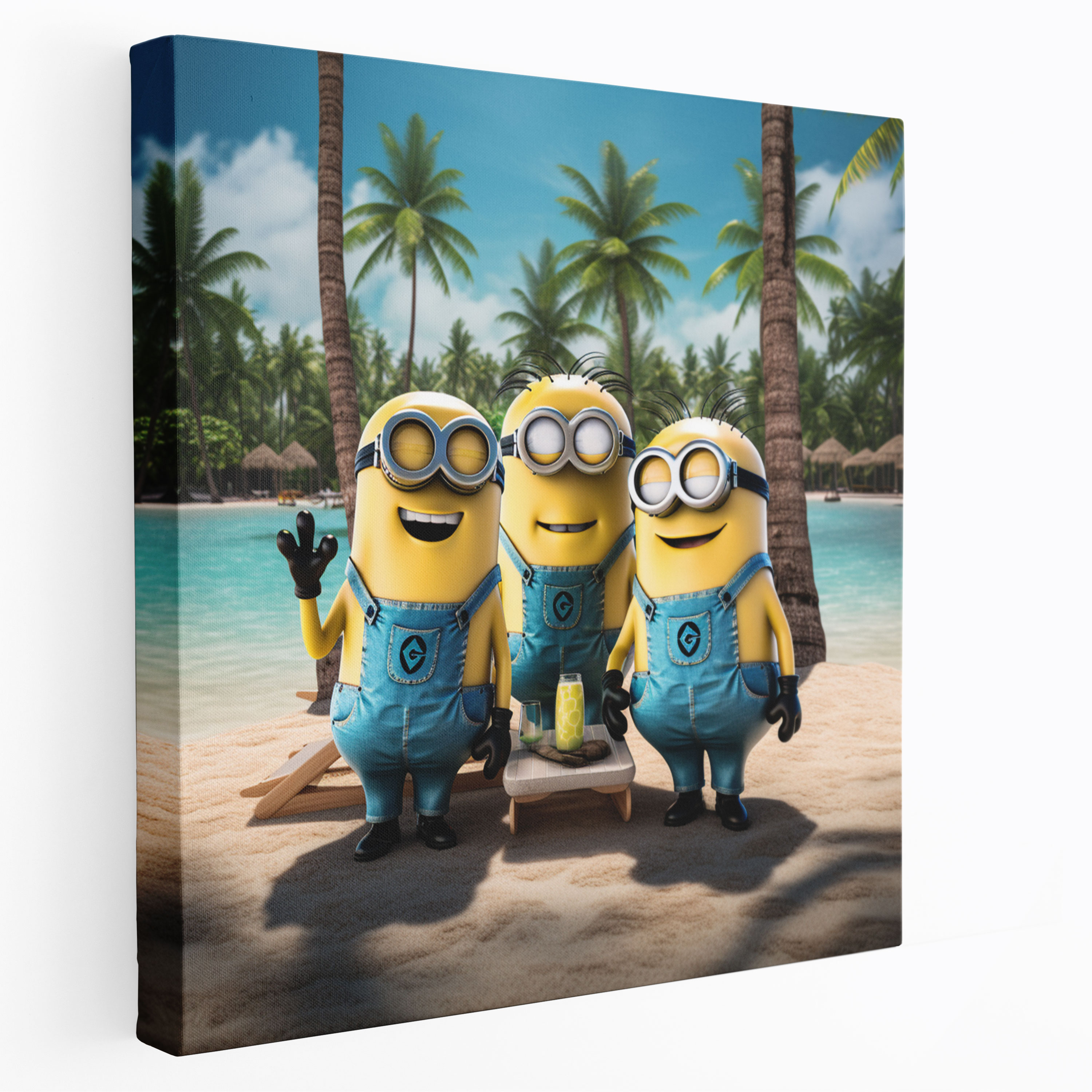 Tropical Minions Canvas Print - Minions, Tropical, Canvas, Serenity