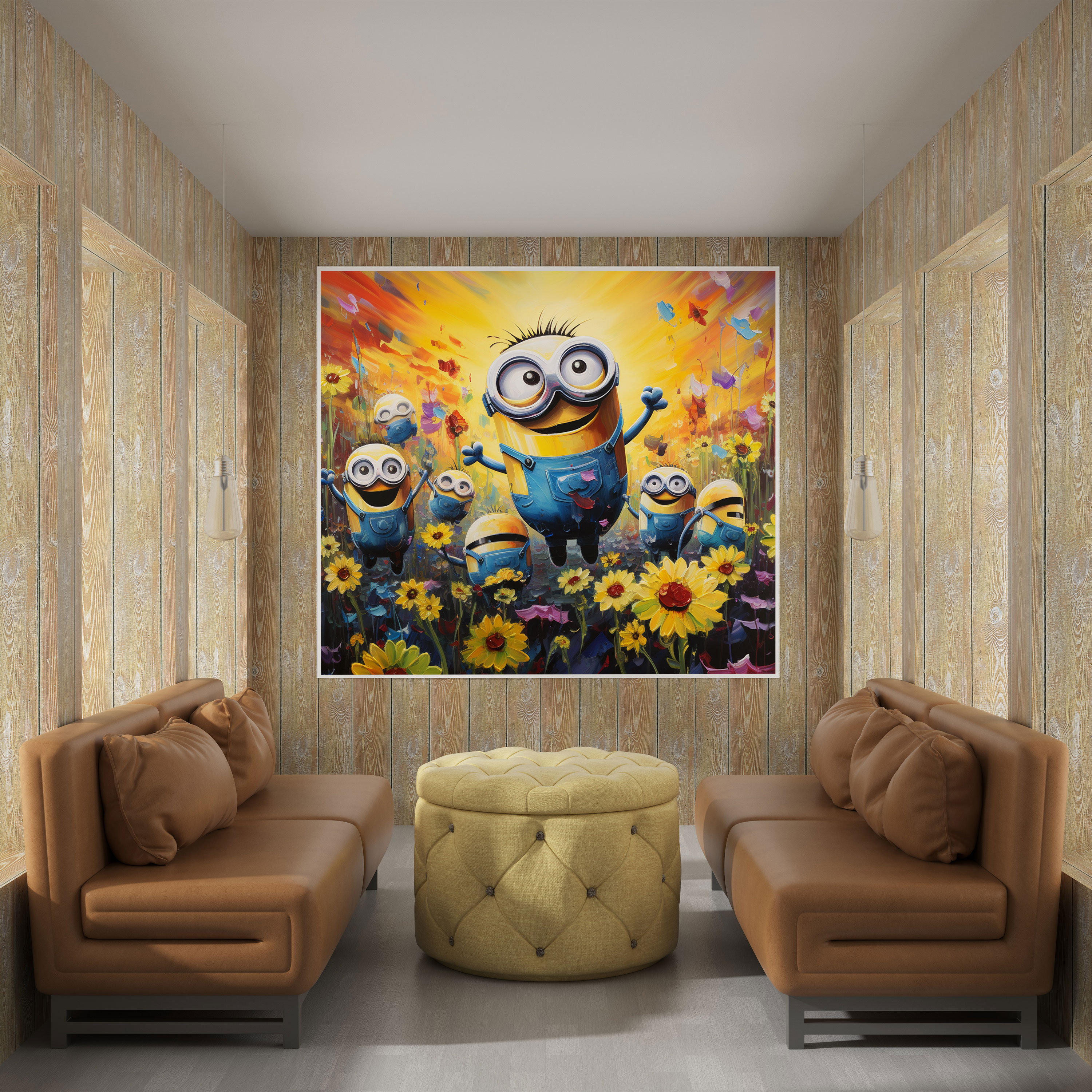 Minions Canvas Print - Minions, Playful, Canvas Wall Art, Sunshine