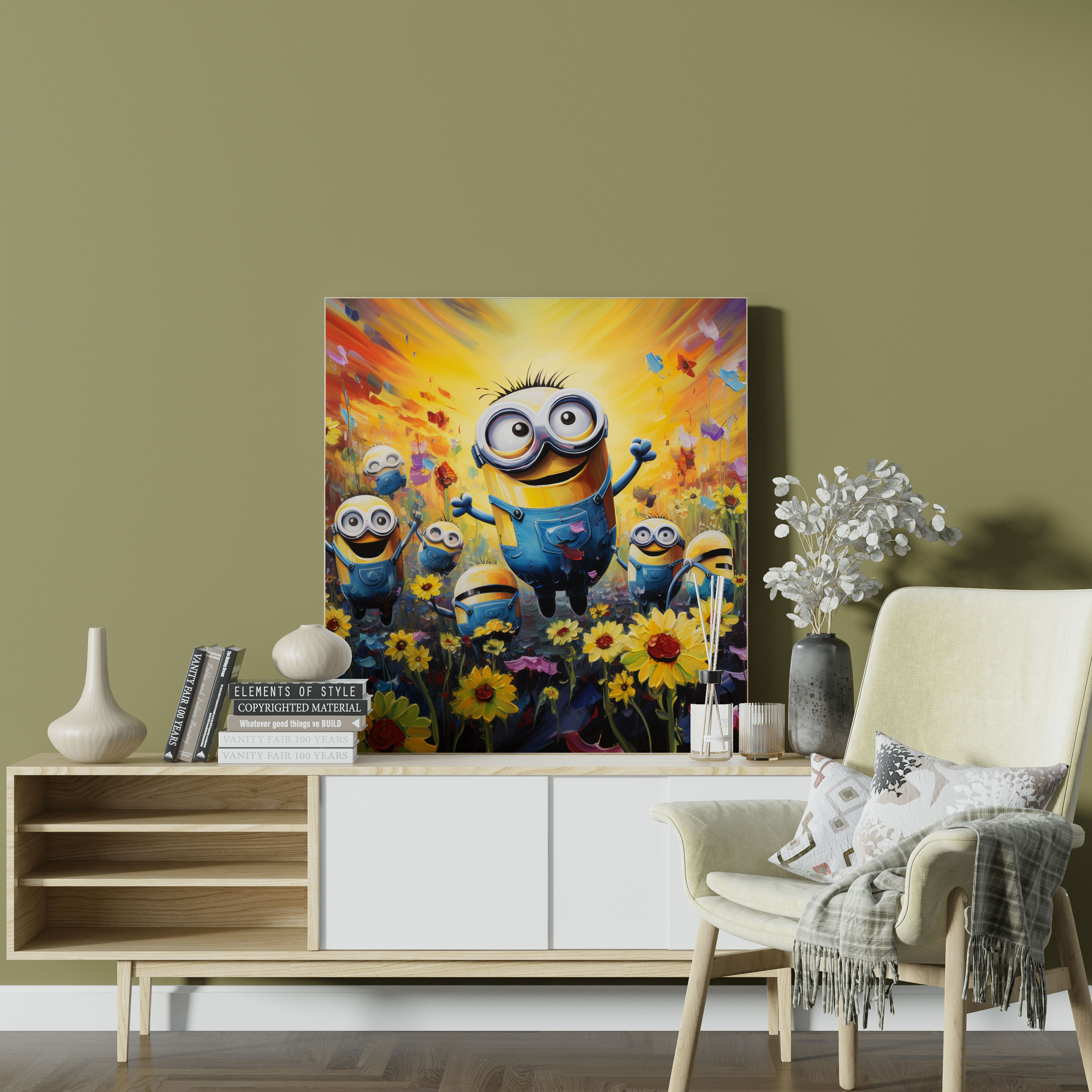 Minions Canvas Print - Minions, Playful, Canvas Wall Art, Sunshine