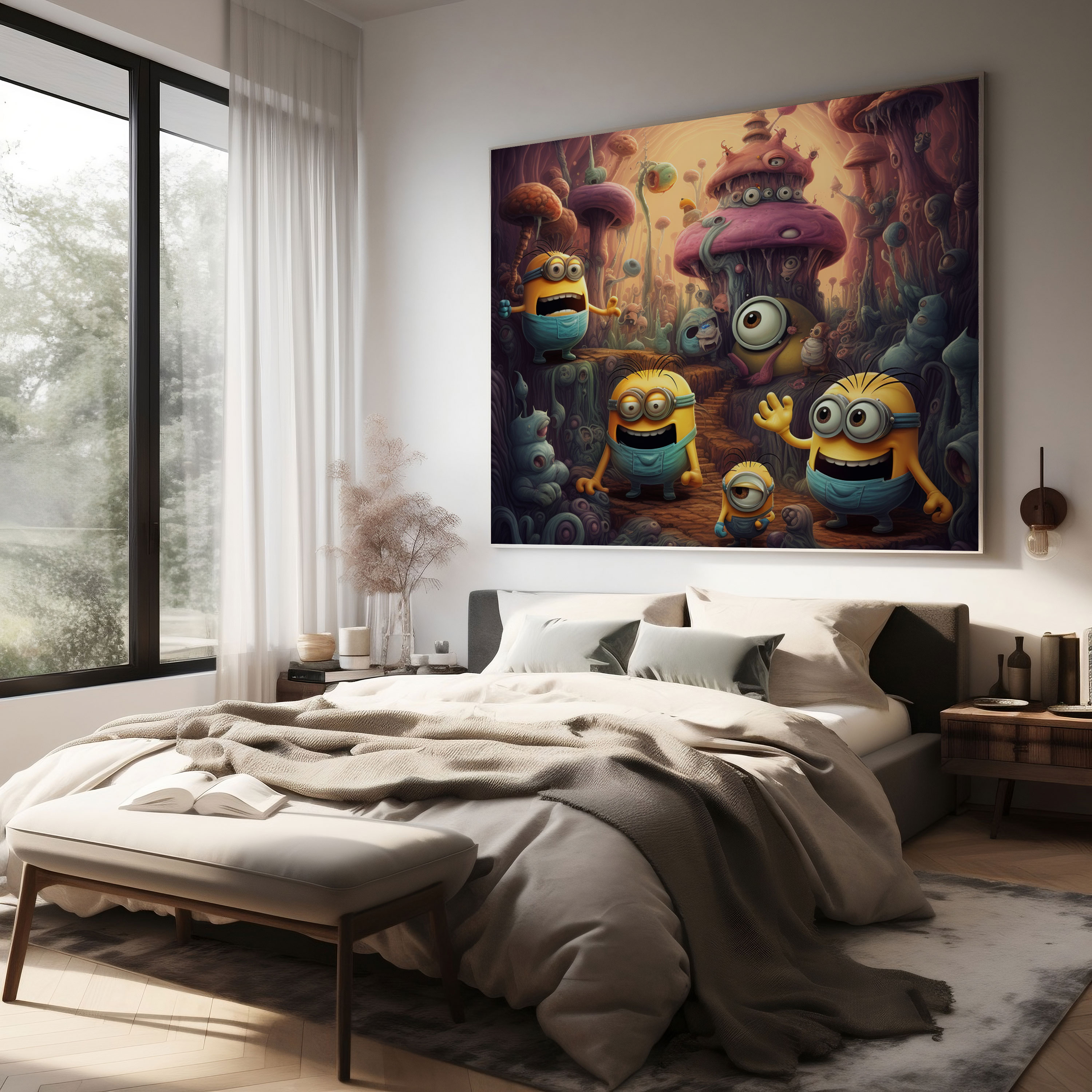 Minions Kanvas Tablo - Ev Dekorasyonu Duvar Sanatı