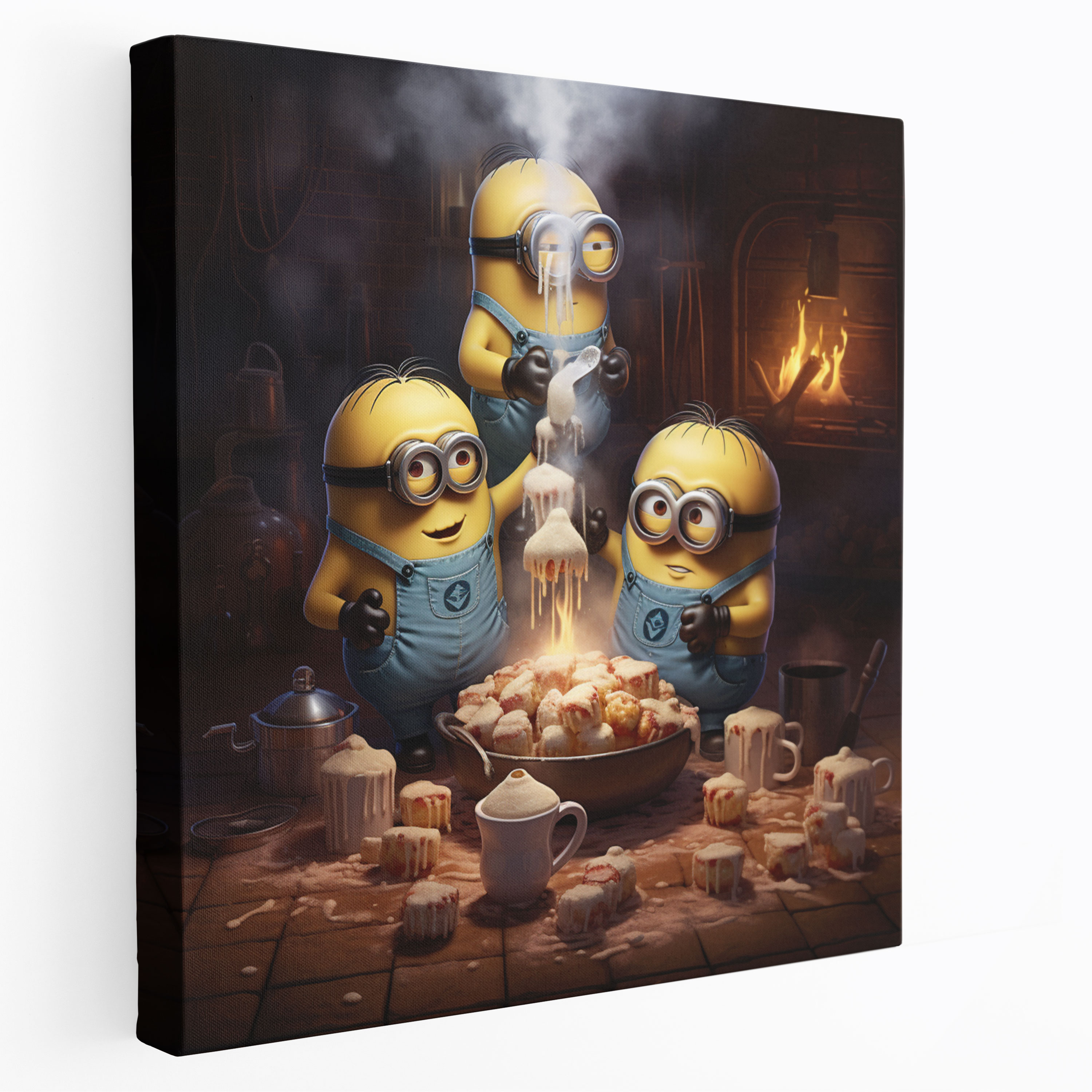 Minions Canvas Print - Sweet Baking Adventure - Minions, Canvas Wall Art, Minions, Sweet