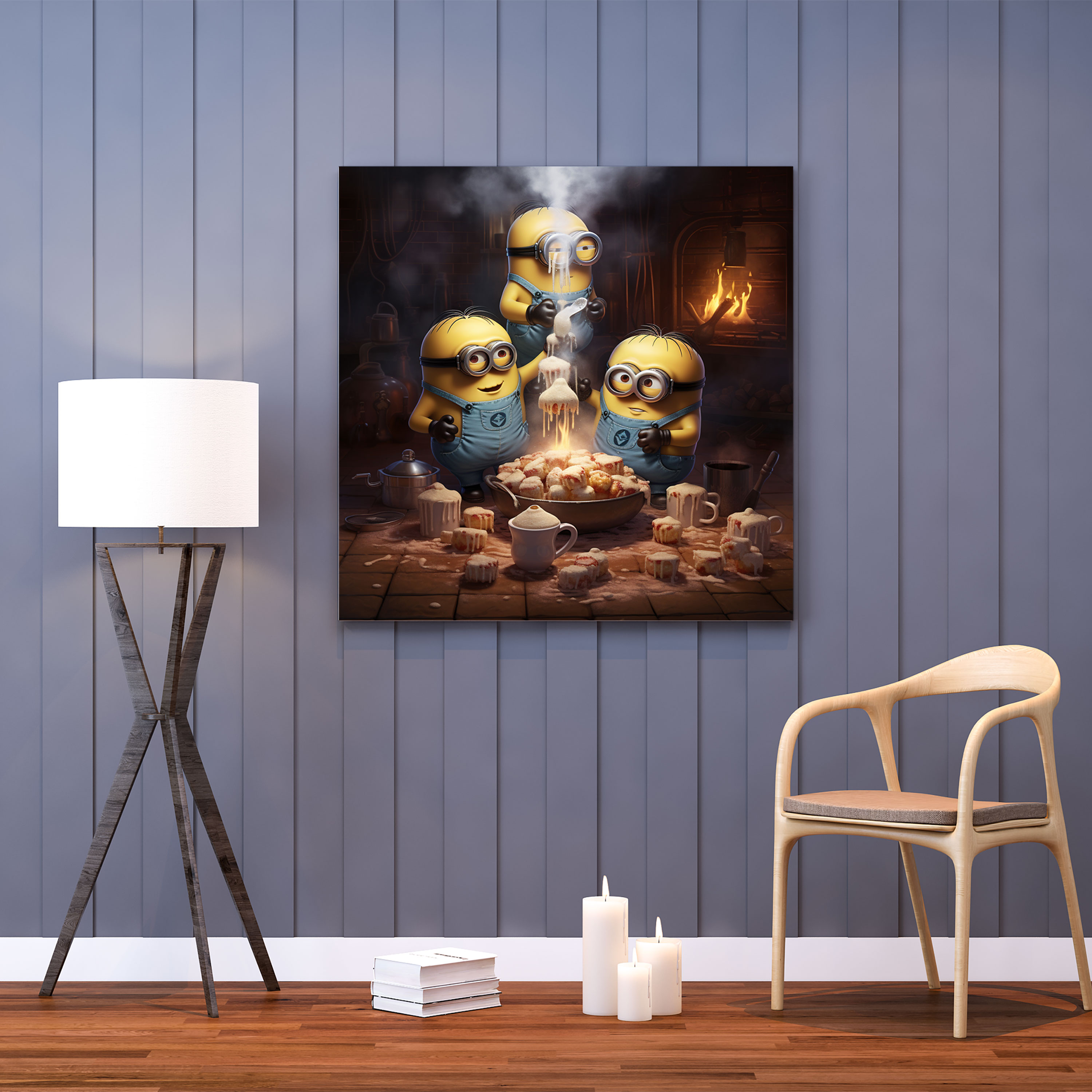 Minions Canvas Print - Sweet Baking Adventure - Minions, Canvas Wall Art, Minions, Sweet