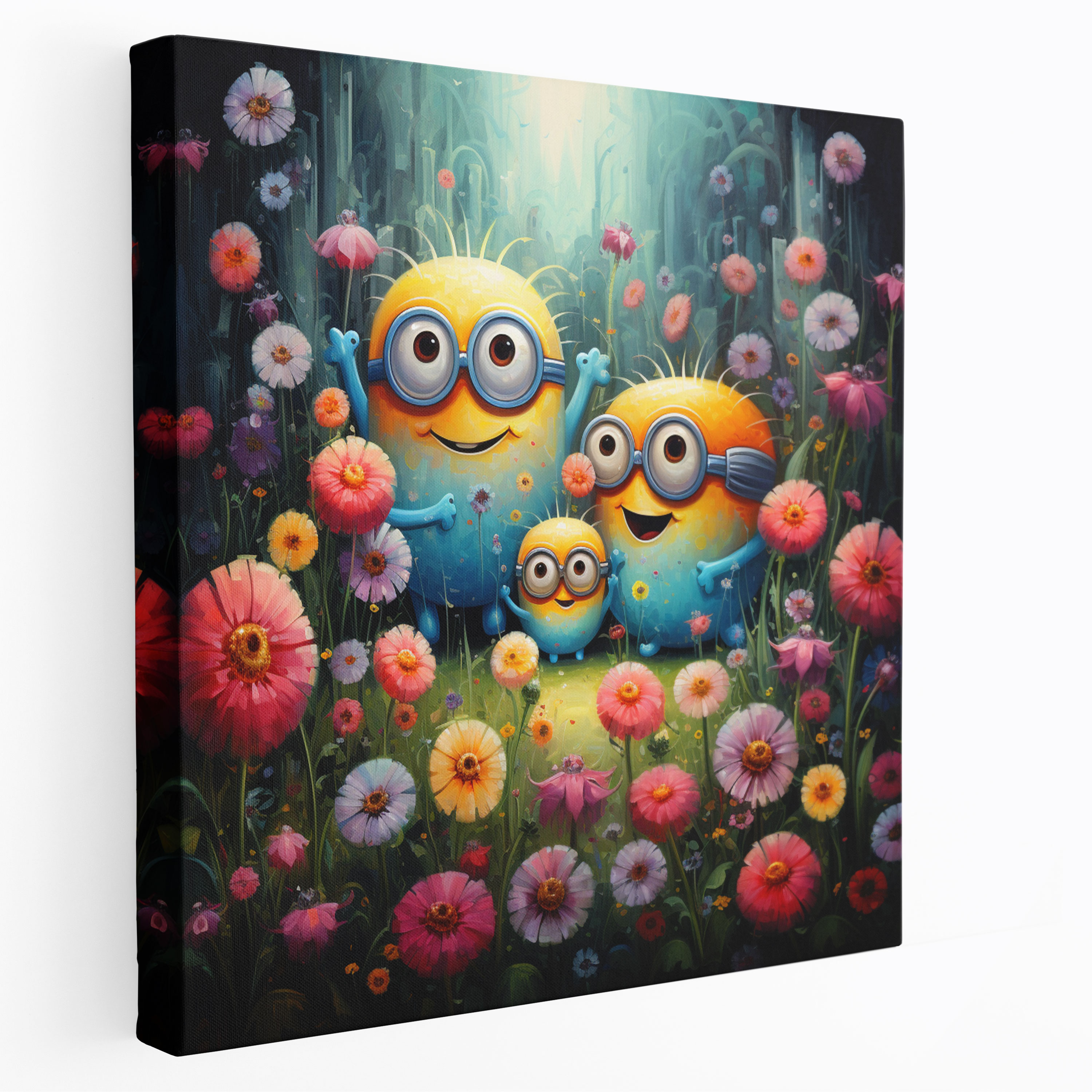 Minions Canvas Print - Serene Garden Escape - Minions, Canvas, Escape, Canvas Print