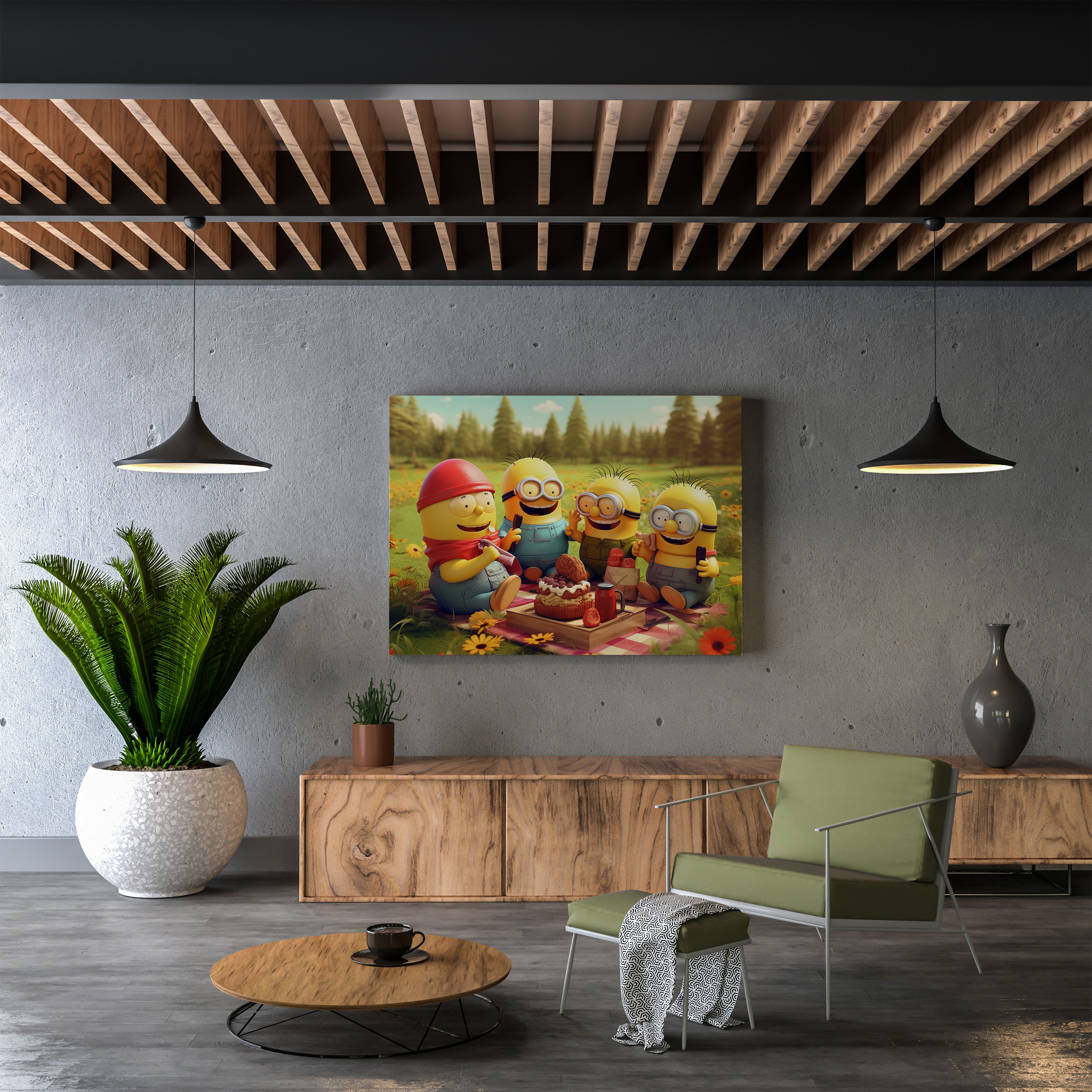 Minions Canvas Print - Colorful Cartoon Wall Art - Minions, Canvas, Home Decoration, Wall Art