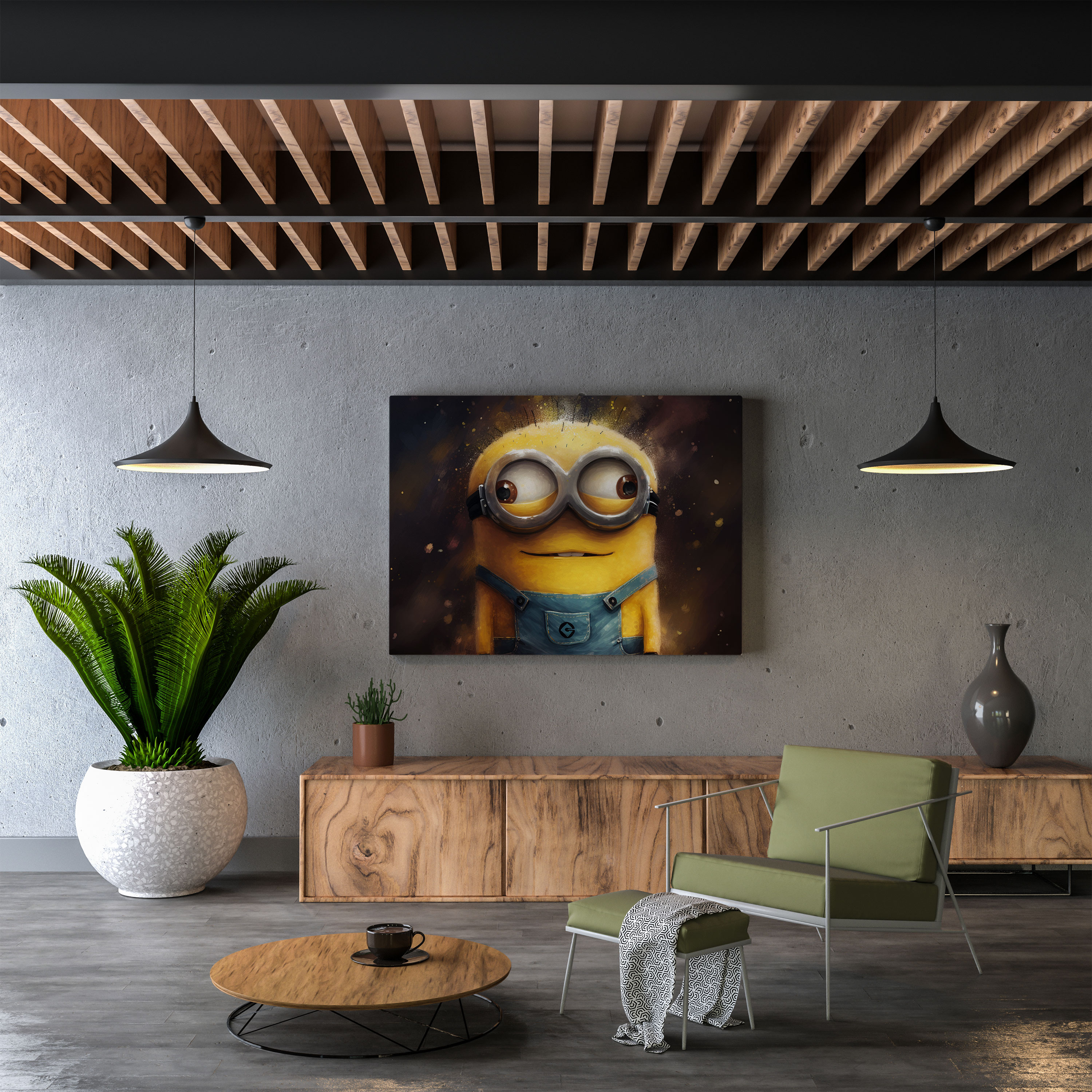 Minions Canvas Print - Impressionist Wall Art - Minions, Home Decoration, Impressionist Artwork, Wall Decoration