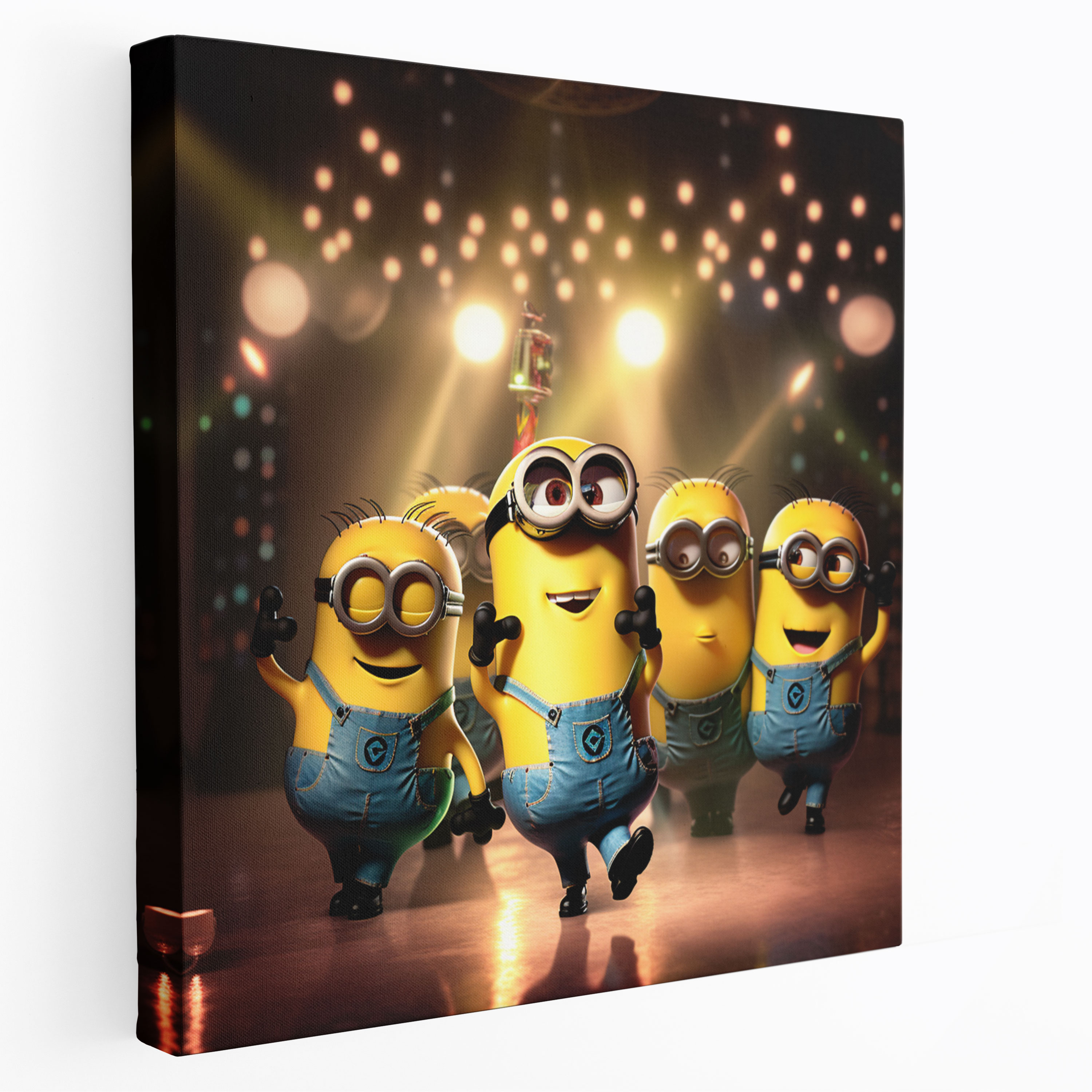 Minions Wall Art - Lively Minions Dance Party - Premium Canvas Print - Minions, Canvas Wall Art, Premium, Minions