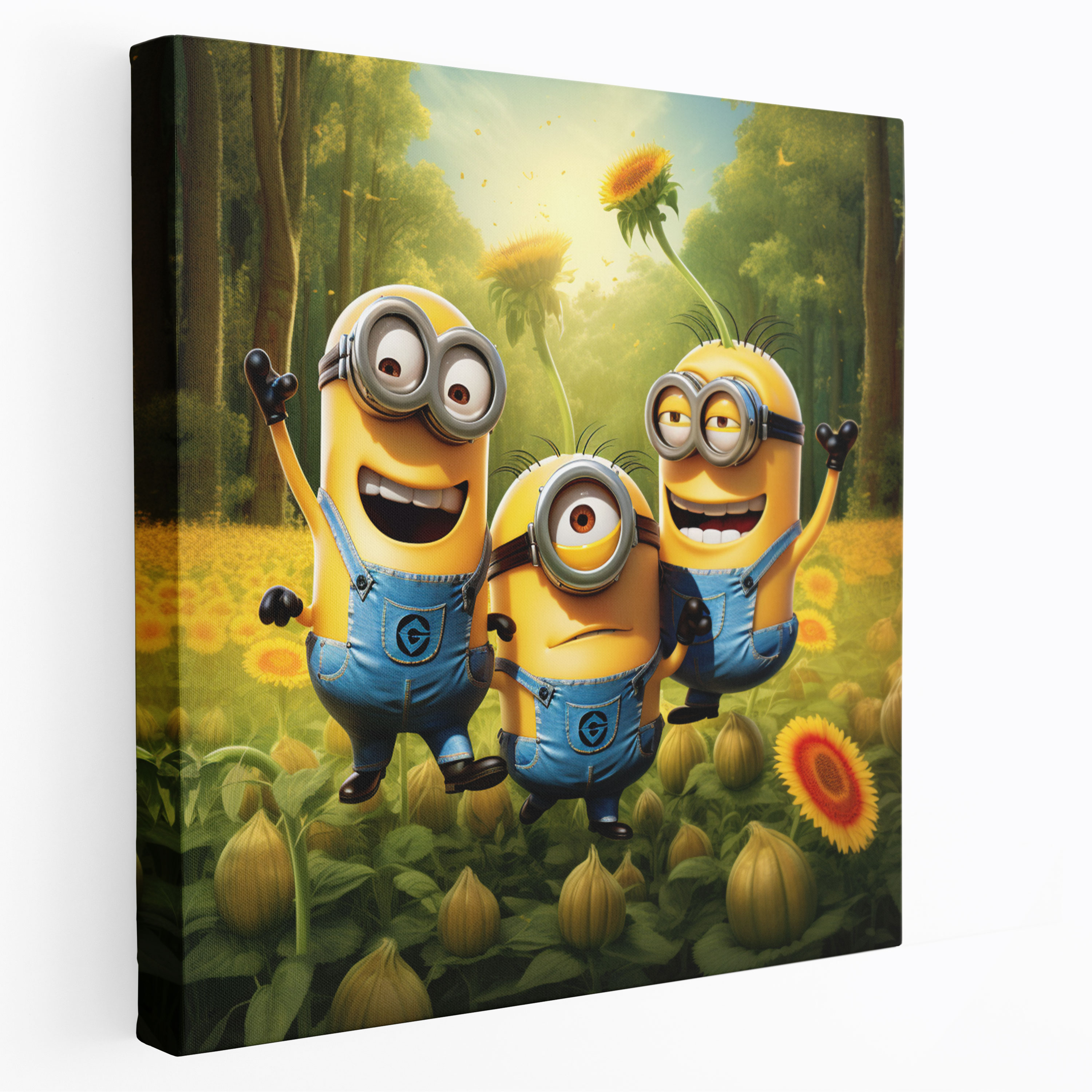 Minions Kanvas Tablo - Sevimli Çizgi Film Duvar Sanatı