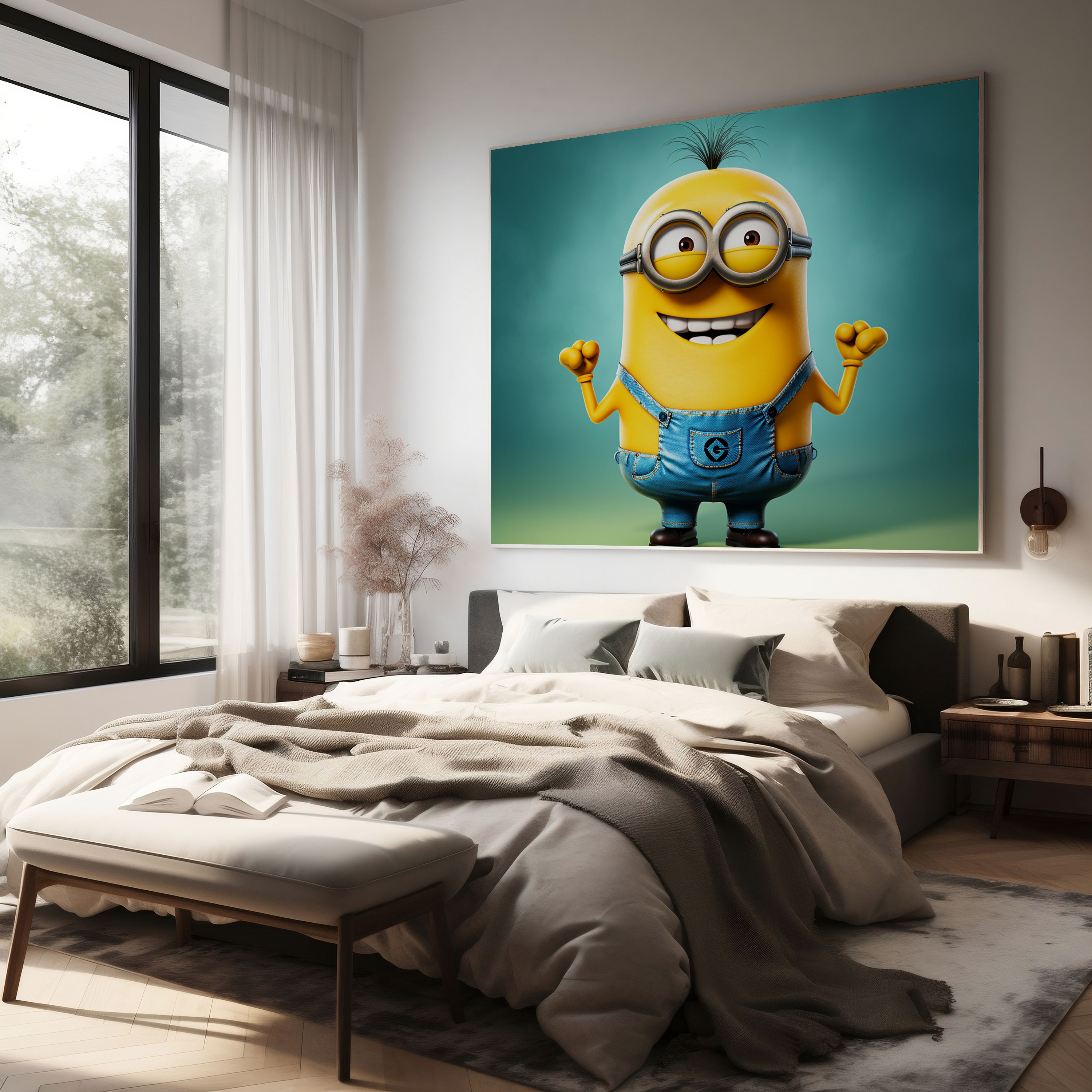 Minions Inspirational Canvas Print - Minions, Encouragement, Uplifting, Wall Decoration