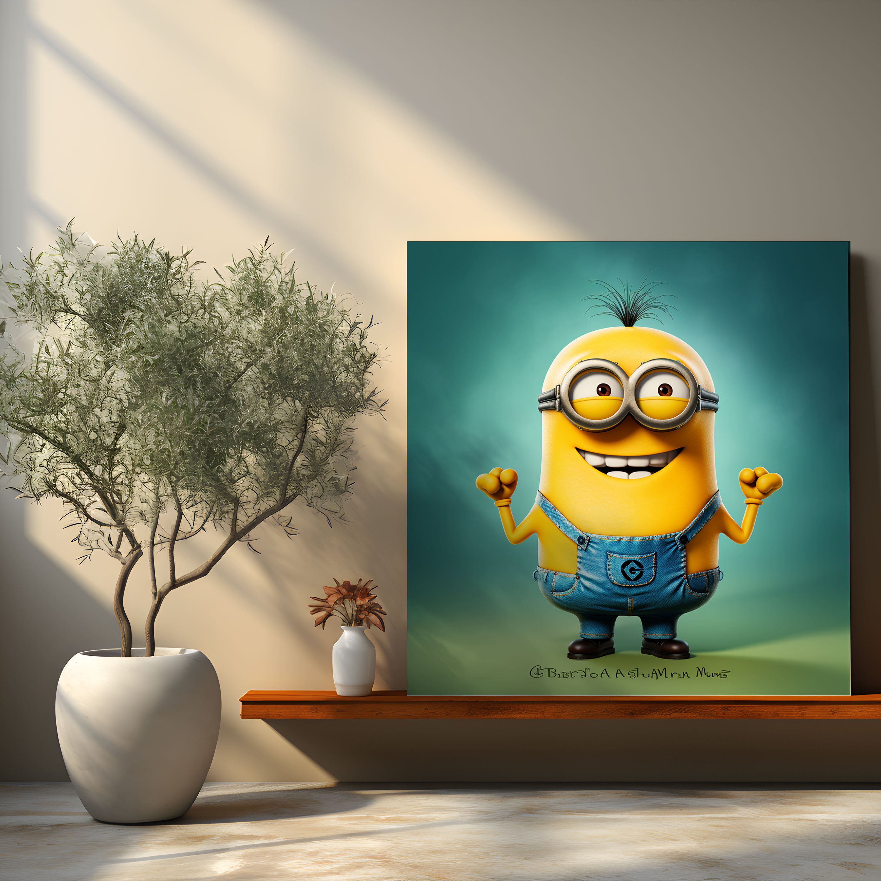 Minions Inspirational Canvas Print - Minions, Encouragement, Uplifting, Wall Decoration