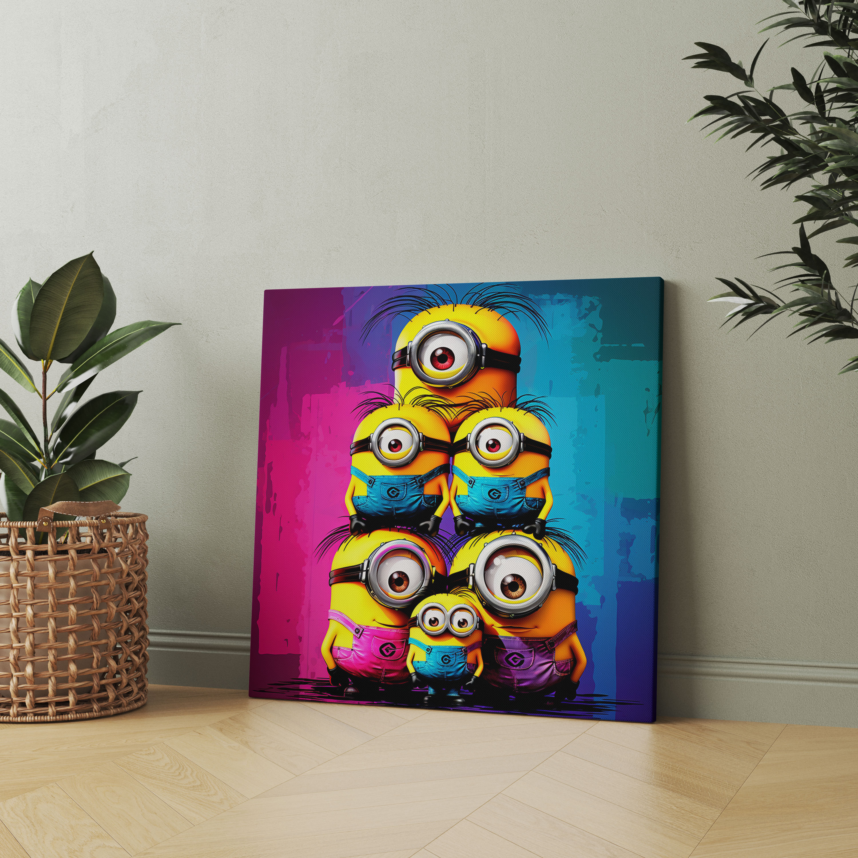Minions Wall Art - Pop Art Stack - Minions, Pop Art, Colorful, Bright