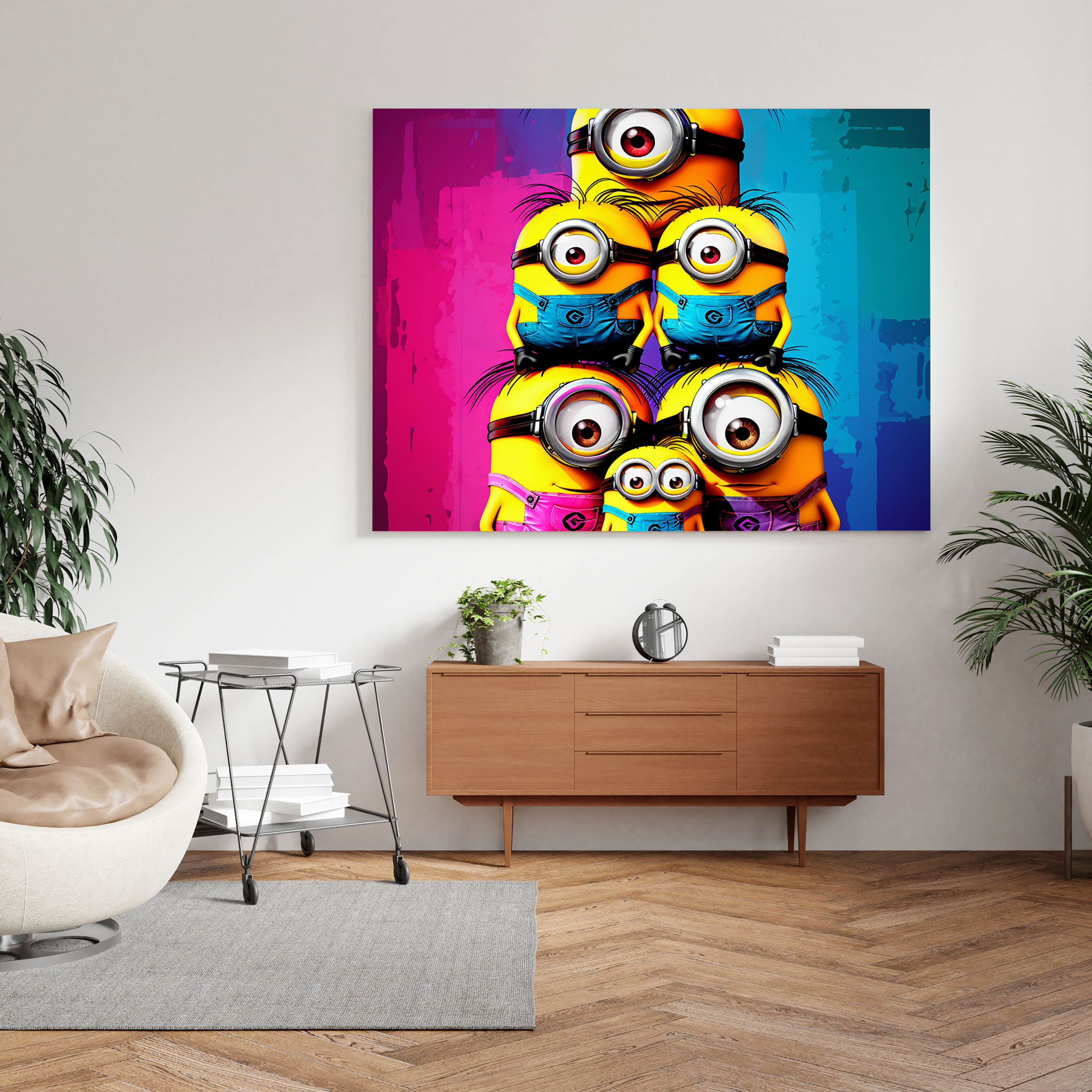 Minions Wall Art - Pop Art Stack - Minions, Pop Art, Colorful, Bright