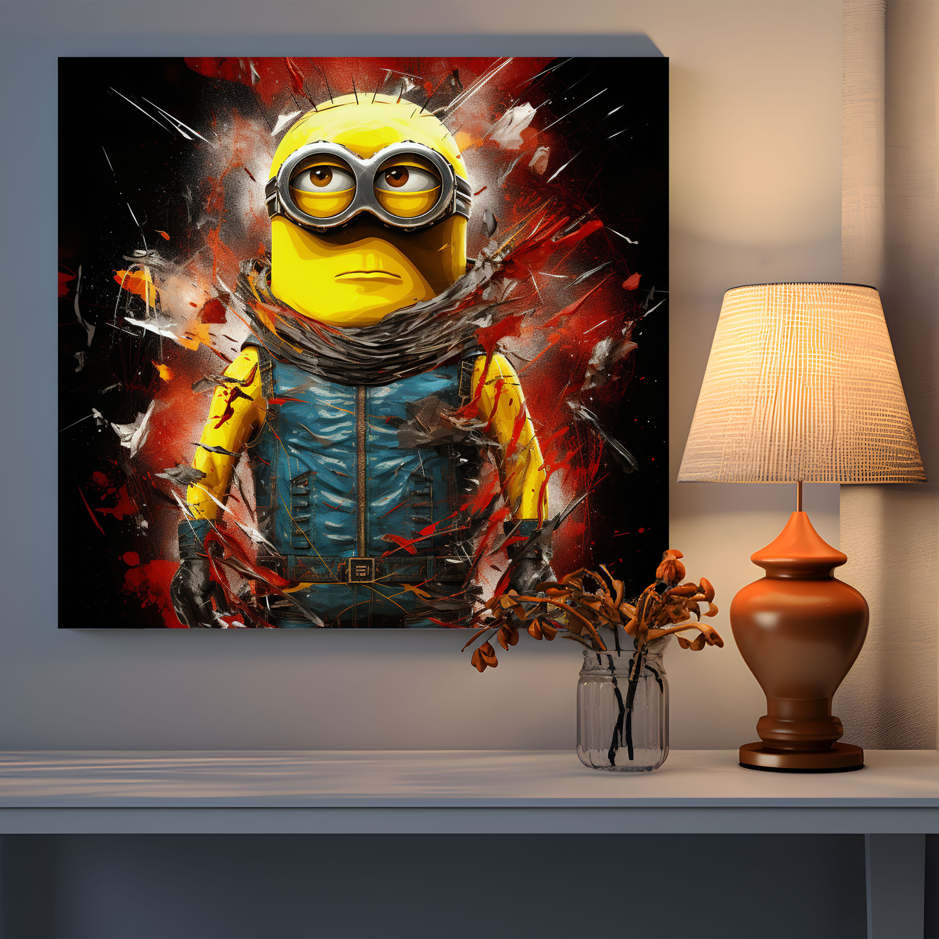 Minions Wall Art - Pop Art Style Canvas Print - Minions, Vibrant Colors, Canvas Print, Home Decoration