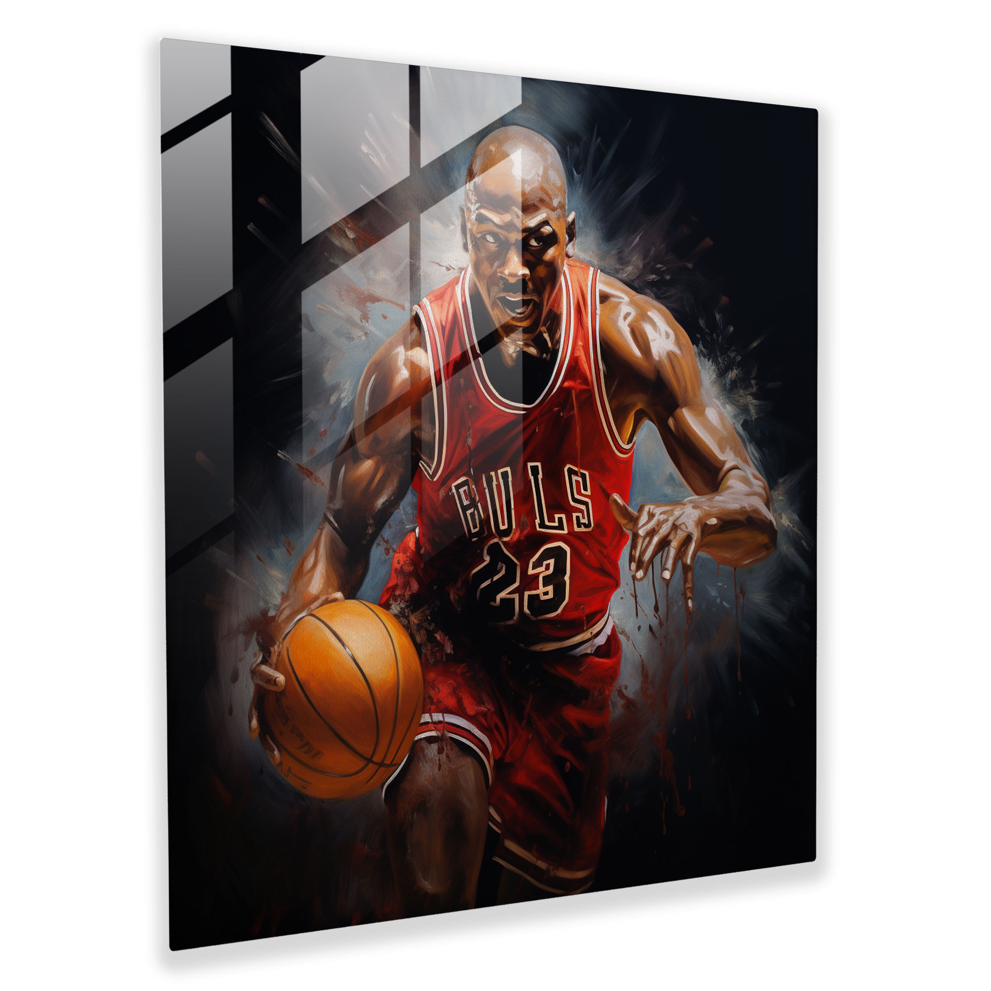 Michael Jordan Wall Art - Micheal Jordan, Glass Wall Art, Glass Art, Glass Print