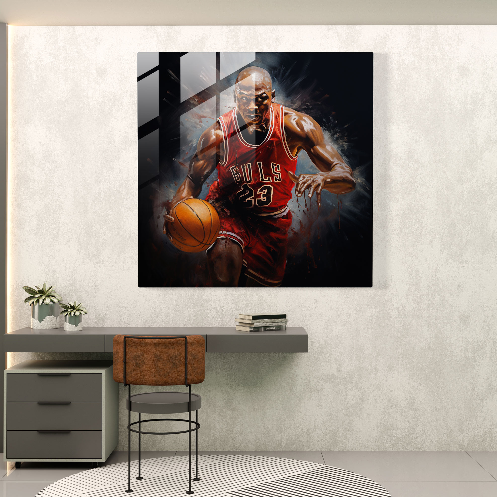 Michael Jordan Wall Art - Micheal Jordan, Glass Wall Art, Glass Art, Glass Print
