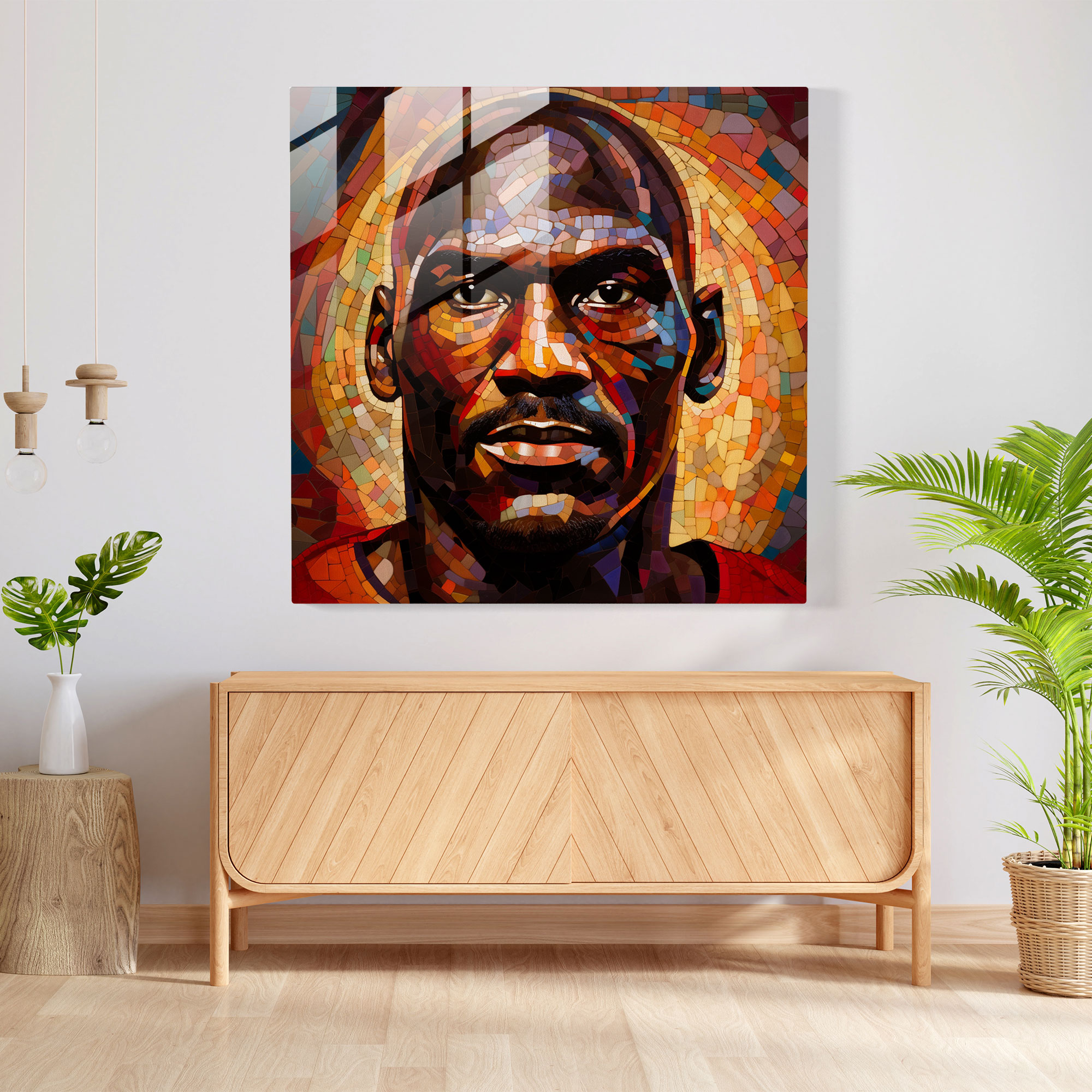 Michael Jordan Glass Print - Micheal Jordan, Home Decoration, Modern Art, Glass Art